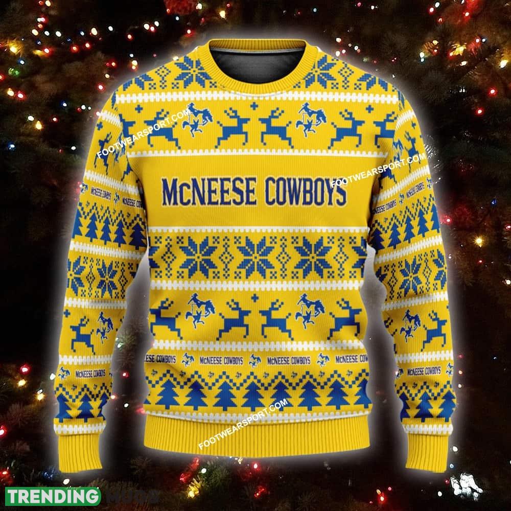 NEW Knitter McNeese State Cowboys Ugly Christmas Sweater Gift Holidays - NCAA2 McNeese State Cowboys Ugly Christmas Sweater For Men And Women Photo 1 NEW Knitter McNeese State Cowboys Ugly Christmas Sweater Gift Holidays - NCAA2 McNeese State Cowboys Ugly Christmas Sweater For Men And Women Photo 1