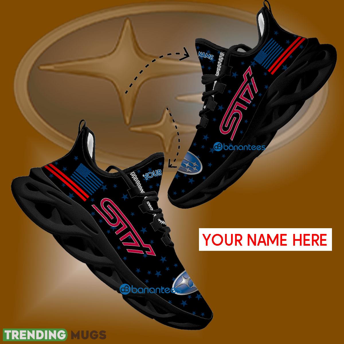 Subaru STI Car Racing Sport Sneaker Contemporary Custom Name Gift Max Soul Shoes USA Flag Star New For Fans - Subaru STI Car Racing Running Shoes New Trending Personalized Photo 1 Subaru STI Car Racing Sport Sneaker Contemporary Custom Name Gift Max Soul Shoes USA Flag Star New For Fans - Subaru STI Car Racing Running Shoes New Trending Personalized Photo 1
