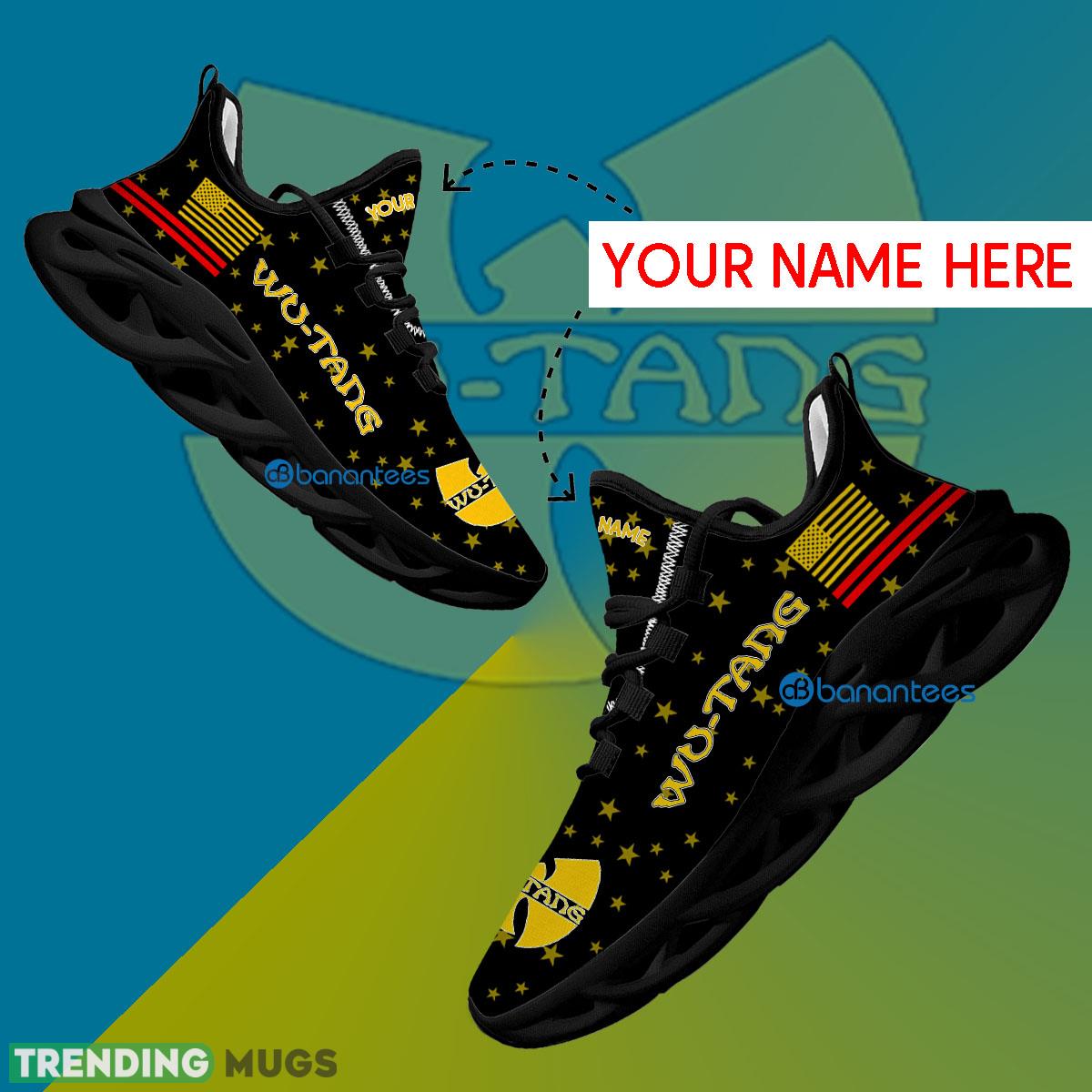 Wu Tang Cllan Band Running Sneaker Envision Custom Name Gift Max Soul Shoes USA Flag Star New For Fans - Wu Tang Cllan Band Running Shoes New Trending Personalized Photo 1 Wu Tang Cllan Band Running Sneaker Envision Custom Name Gift Max Soul Shoes USA Flag Star New For Fans - Wu Tang Cllan Band Running Shoes New Trending Personalized Photo 1