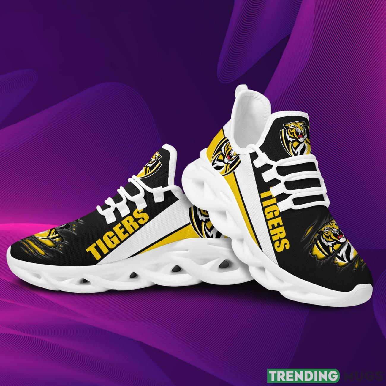 AFL Richmond Tigers Max Soul Sneakers Running Sports Shoes Max Soul AFL Richmond Tigers Max Soul Sneakers Running Sports Shoes Max Soul