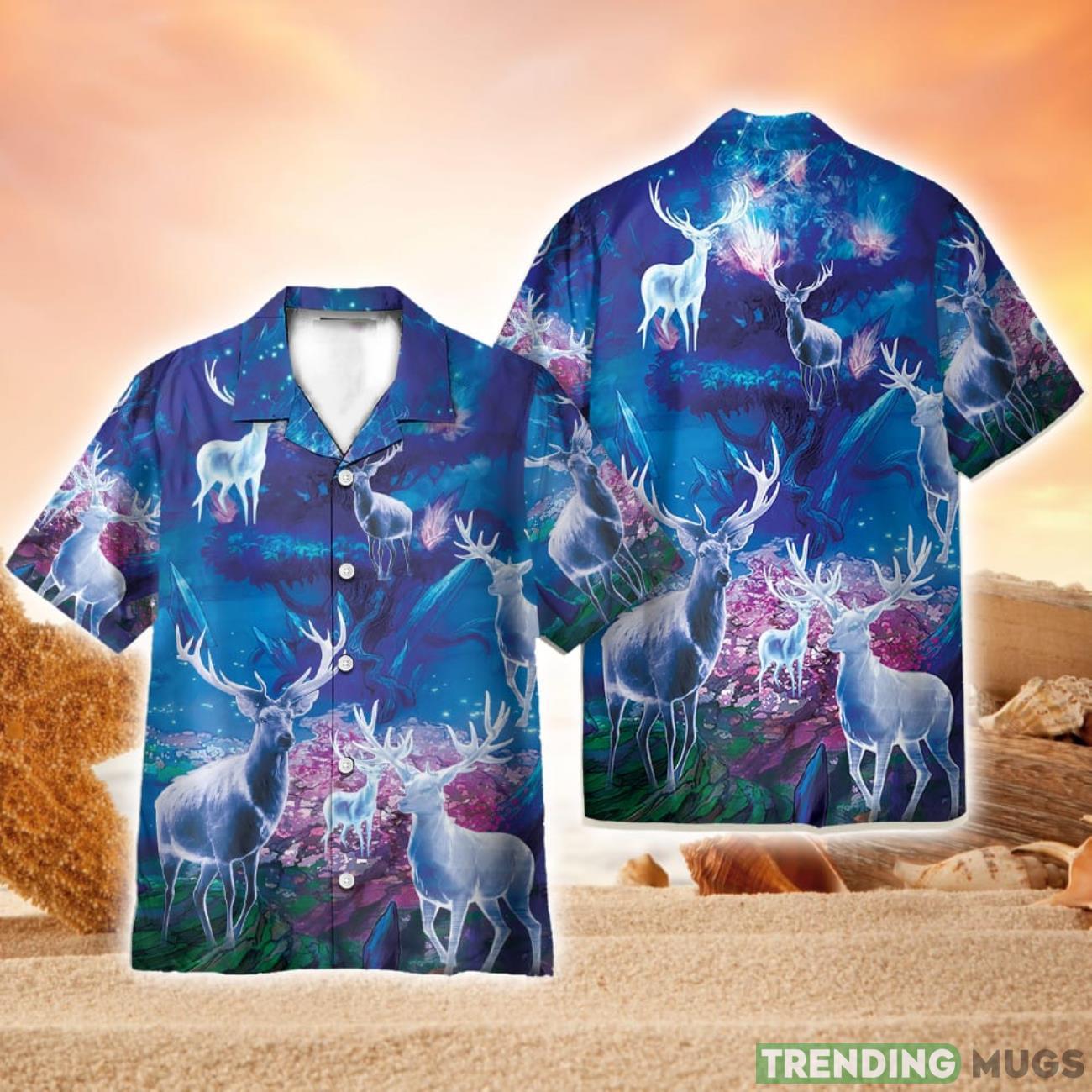 Amazing Magic Blue Light  Full Printed Hawaiian Shirt Beach Shirt Product Photo 1