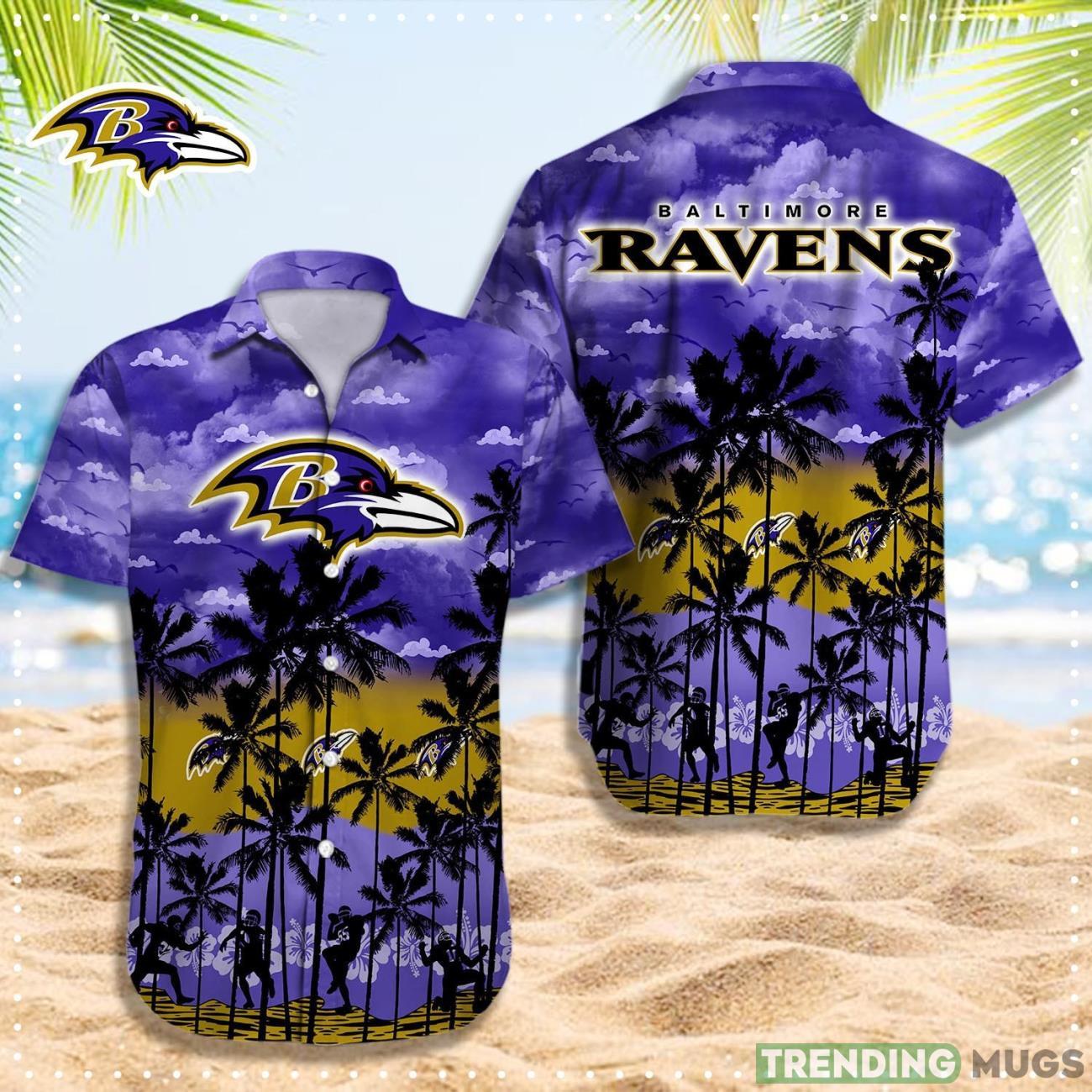 Baltimore Ravens NFL Hawaiian Shirt Summer Gift For Fans Beach Shirt Product Photo 1 Baltimore Ravens NFL Hawaiian Shirt Summer Gift For Fans Beach Shirt Product Photo 1