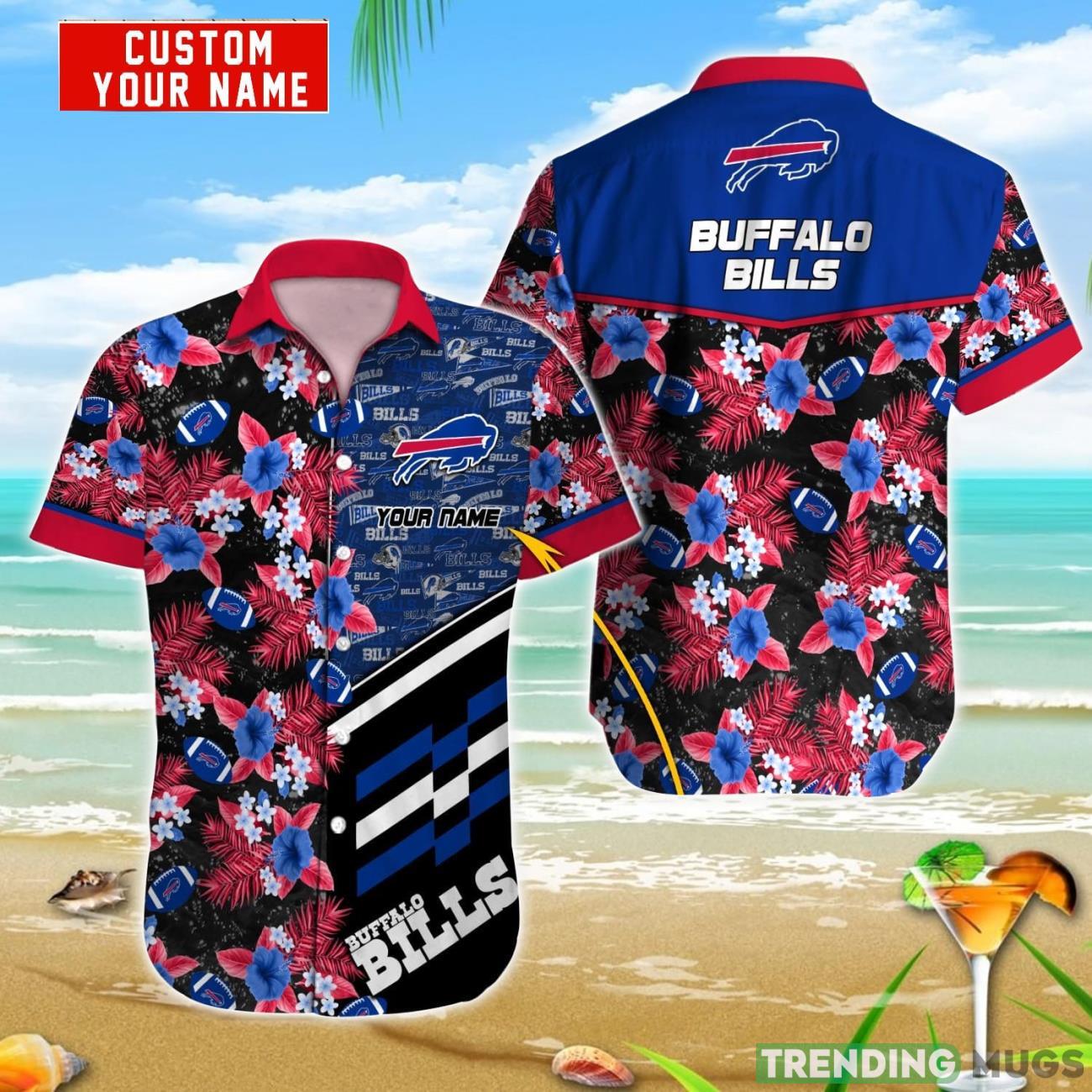 Buffalo Bills NFL Hawaiian shirt Personalized Name Special Gift For Summer Vacation Product Photo 1 Buffalo Bills NFL Hawaiian shirt Personalized Name Special Gift For Summer Vacation Product Photo 1