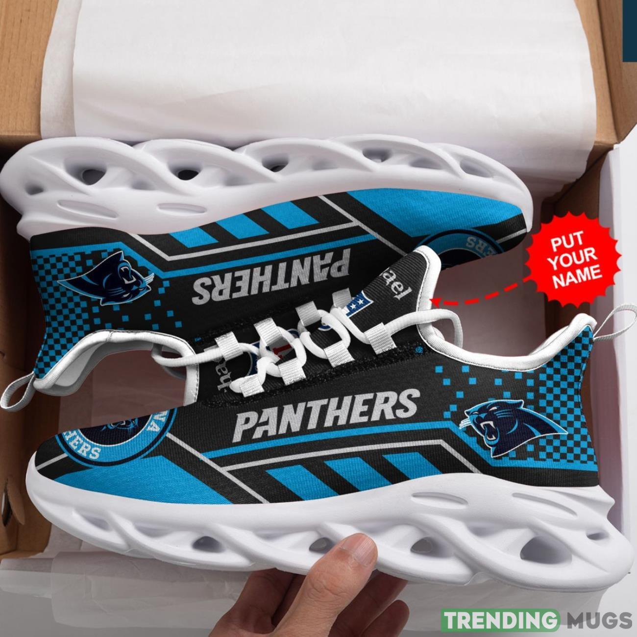 Carolina Panthers Custom Name Max Soul Sneaker Shoes For Fan For Men Women Max Soul Carolina Panthers Custom Name Max Soul Sneaker Shoes For Fan For Men Women Max Soul