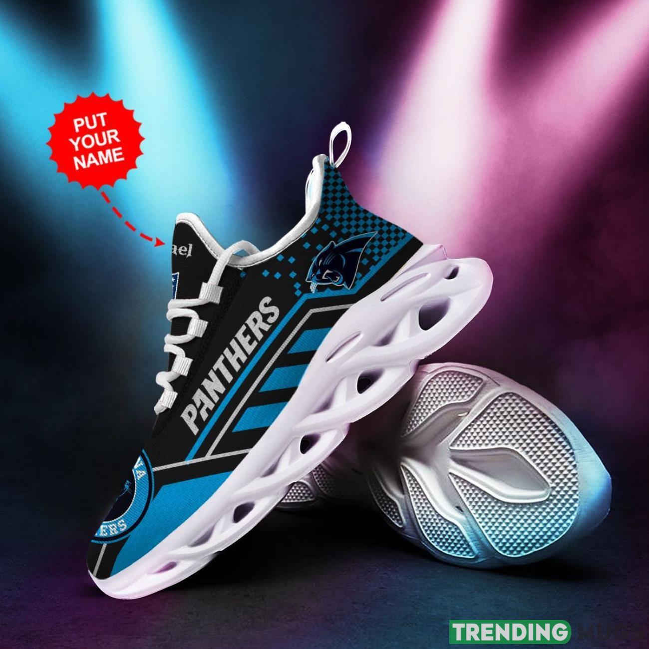 Carolina Panthers Custom Name Max Soul Sneaker Shoes For Fan For Men Women Max Soul Carolina Panthers Custom Name Max Soul Sneaker Shoes For Fan For Men Women Max Soul