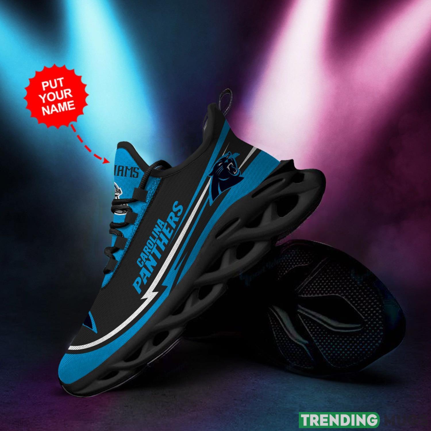 Carolina Panthers Custom Personalized Max Soul Sneakers Running Sports Shoes Custom Name Max Soul Carolina Panthers Custom Personalized Max Soul Sneakers Running Sports Shoes Custom Name Max Soul