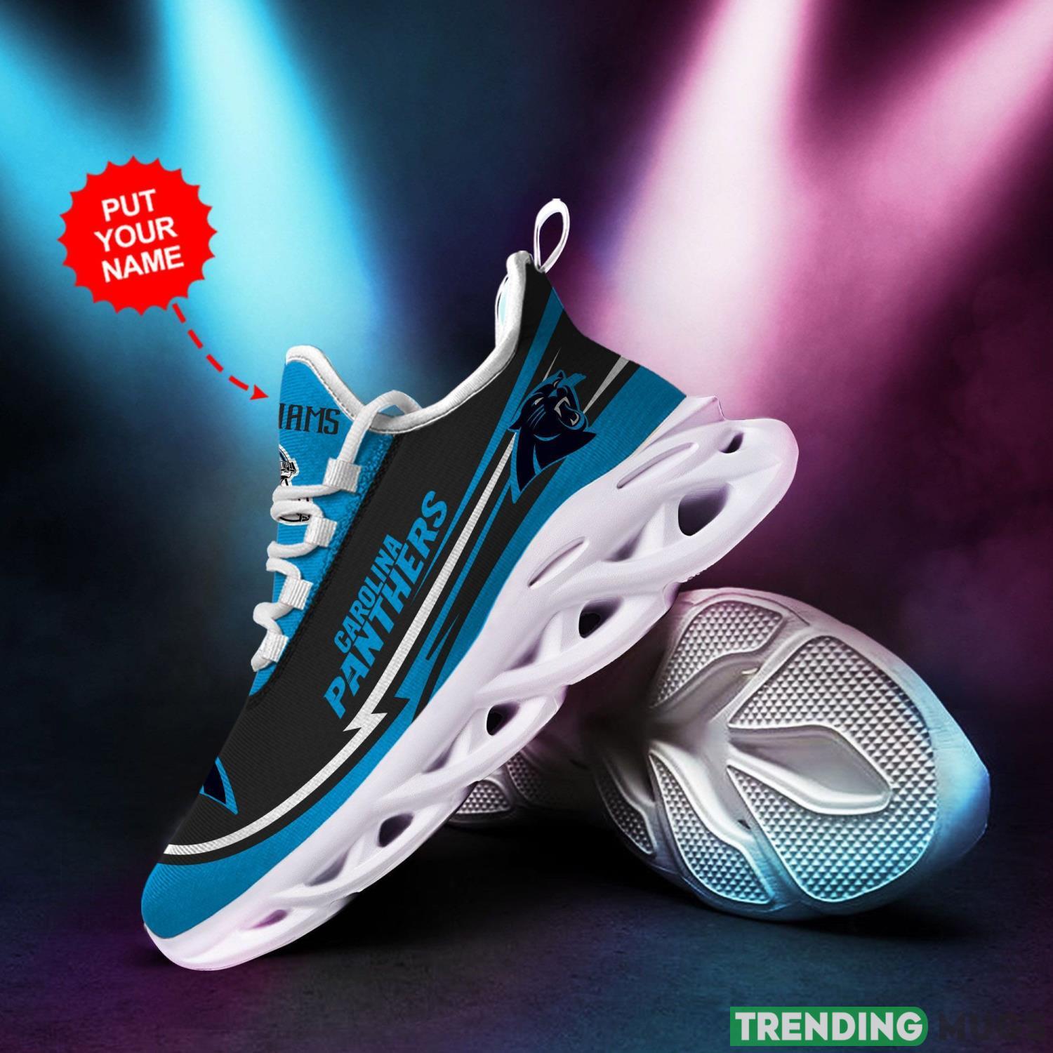 Carolina Panthers Custom Personalized Max Soul Sneakers Running Sports Shoes Custom Name Max Soul Carolina Panthers Custom Personalized Max Soul Sneakers Running Sports Shoes Custom Name Max Soul