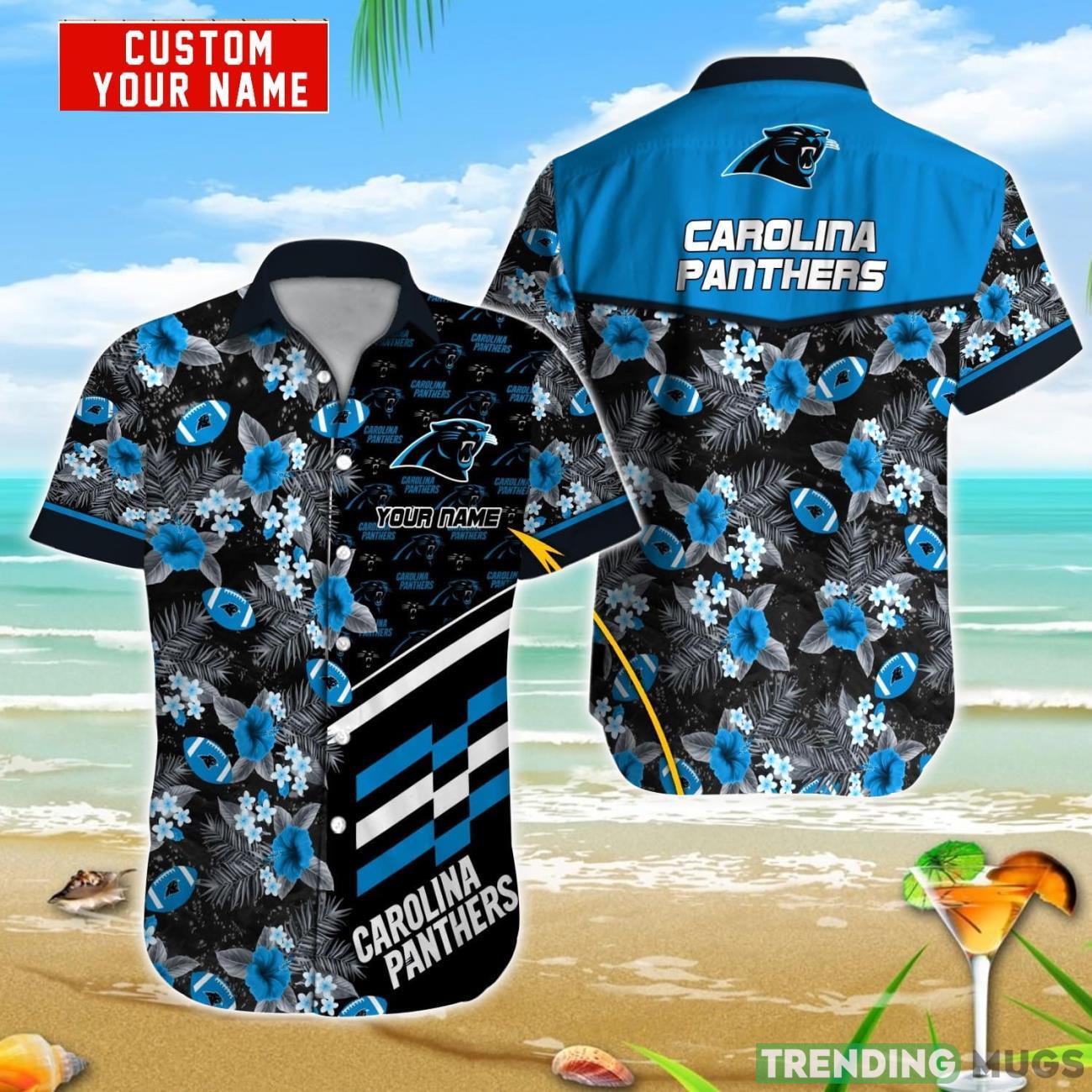 Carolina Panthers NFL Hawaiian shirt Personalized Name Special Gift For Summer Vacation Product Photo 1 Carolina Panthers NFL Hawaiian shirt Personalized Name Special Gift For Summer Vacation Product Photo 1