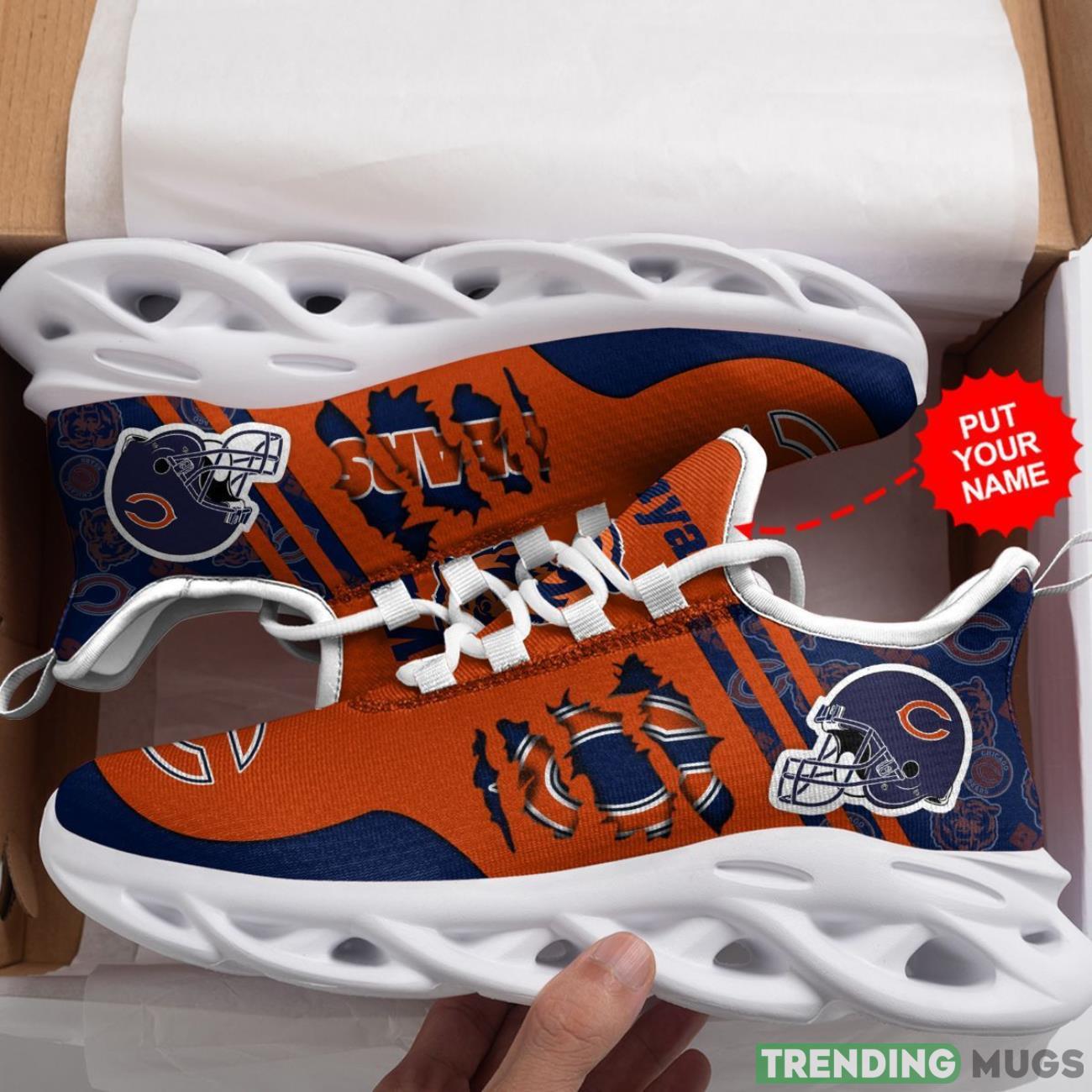 Chicago Bears Custom Personalized Name Max Soul Sneakers Running Sports Shoes Product Photo 1