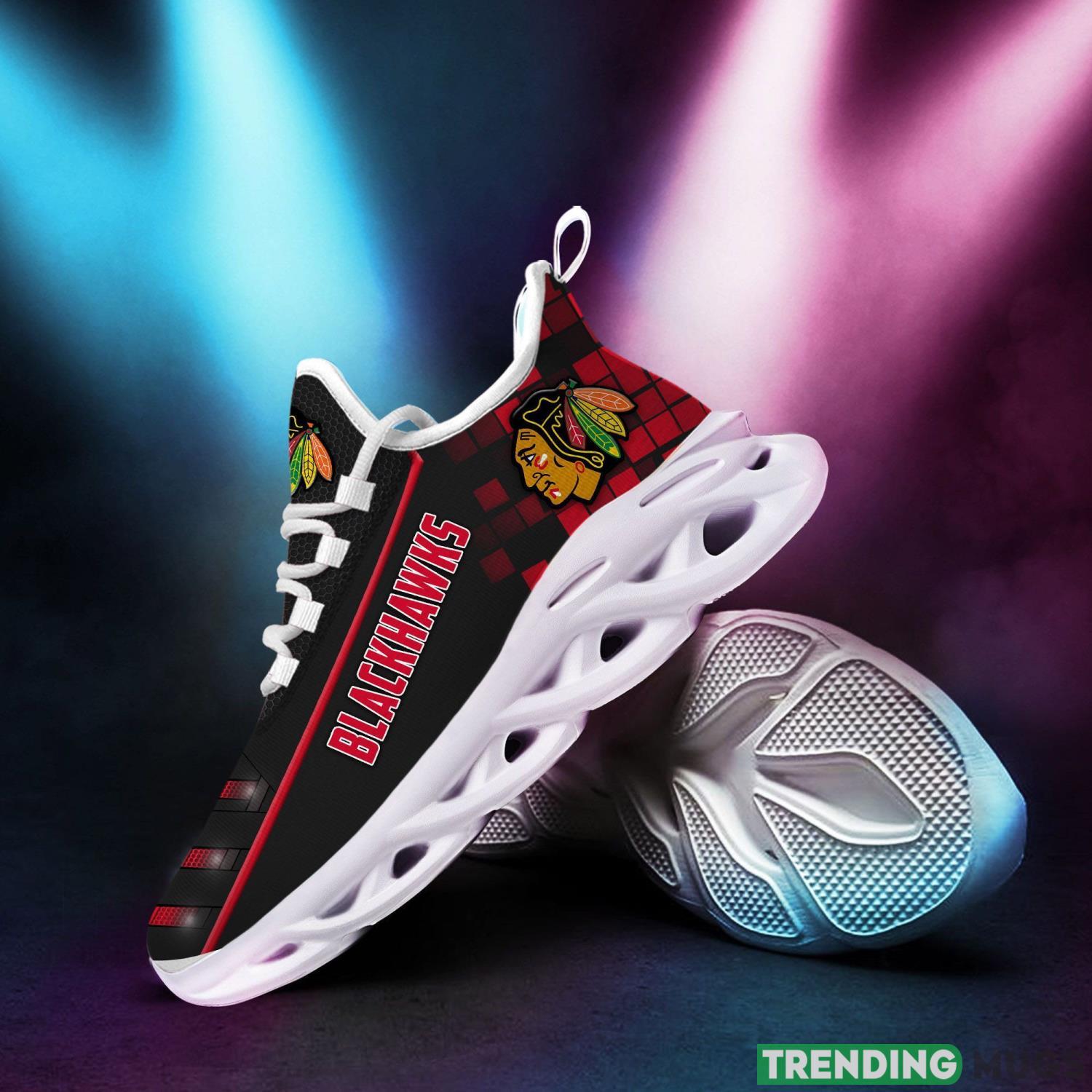 Chicago Blackhawks Custom Name Max Soul Sneaker Shoes For Fan For Men Women Max Soul Chicago Blackhawks Custom Name Max Soul Sneaker Shoes For Fan For Men Women Max Soul