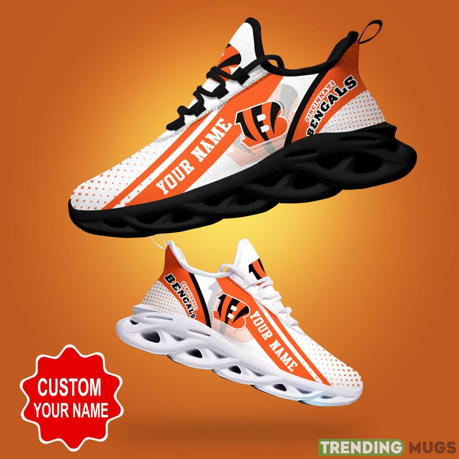 Cincinnati Bengals Custom Name Max Soul Shoes Football Fans Sneakers For Men Women Max Soul Cincinnati Bengals Custom Name Max Soul Shoes Football Fans Sneakers For Men Women Max Soul