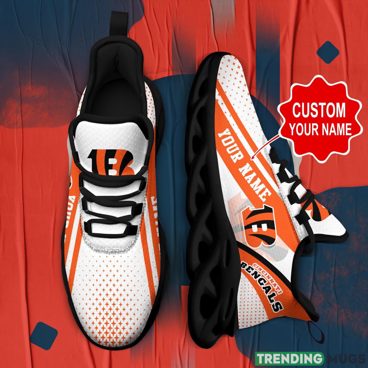 Cincinnati Bengals Custom Name Max Soul Shoes Football Fans Sneakers For Men Women Max Soul Cincinnati Bengals Custom Name Max Soul Shoes Football Fans Sneakers For Men Women Max Soul
