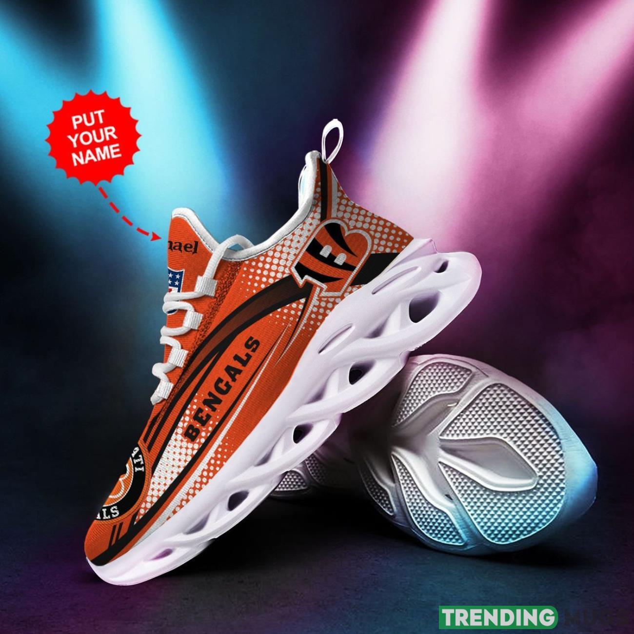 Cincinnati Bengals Custom Personalized Max Soul Sneakers Running Full Printed Sports Running Shoes Max Soul Cincinnati Bengals Custom Personalized Max Soul Sneakers Running Full Printed Sports Running Shoes Max Soul