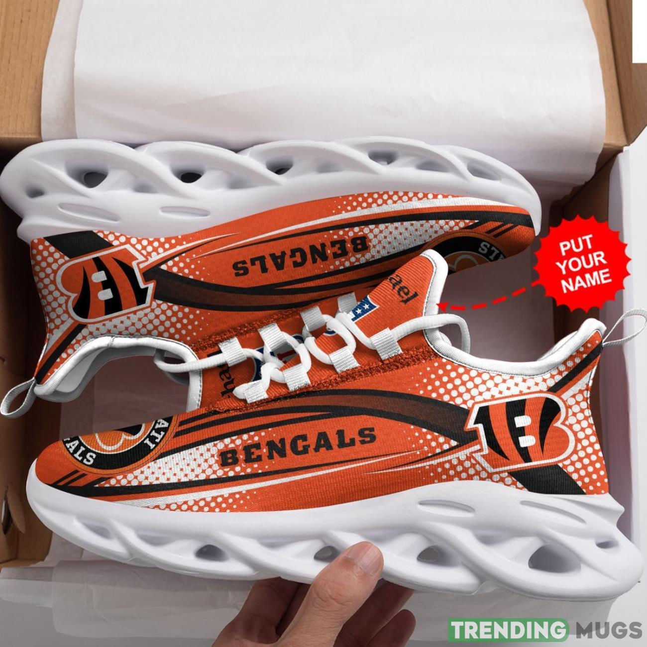 Cincinnati Bengals Custom Personalized Max Soul Sneakers Running Full Printed Sports Running Shoes Max Soul Cincinnati Bengals Custom Personalized Max Soul Sneakers Running Full Printed Sports Running Shoes Max Soul