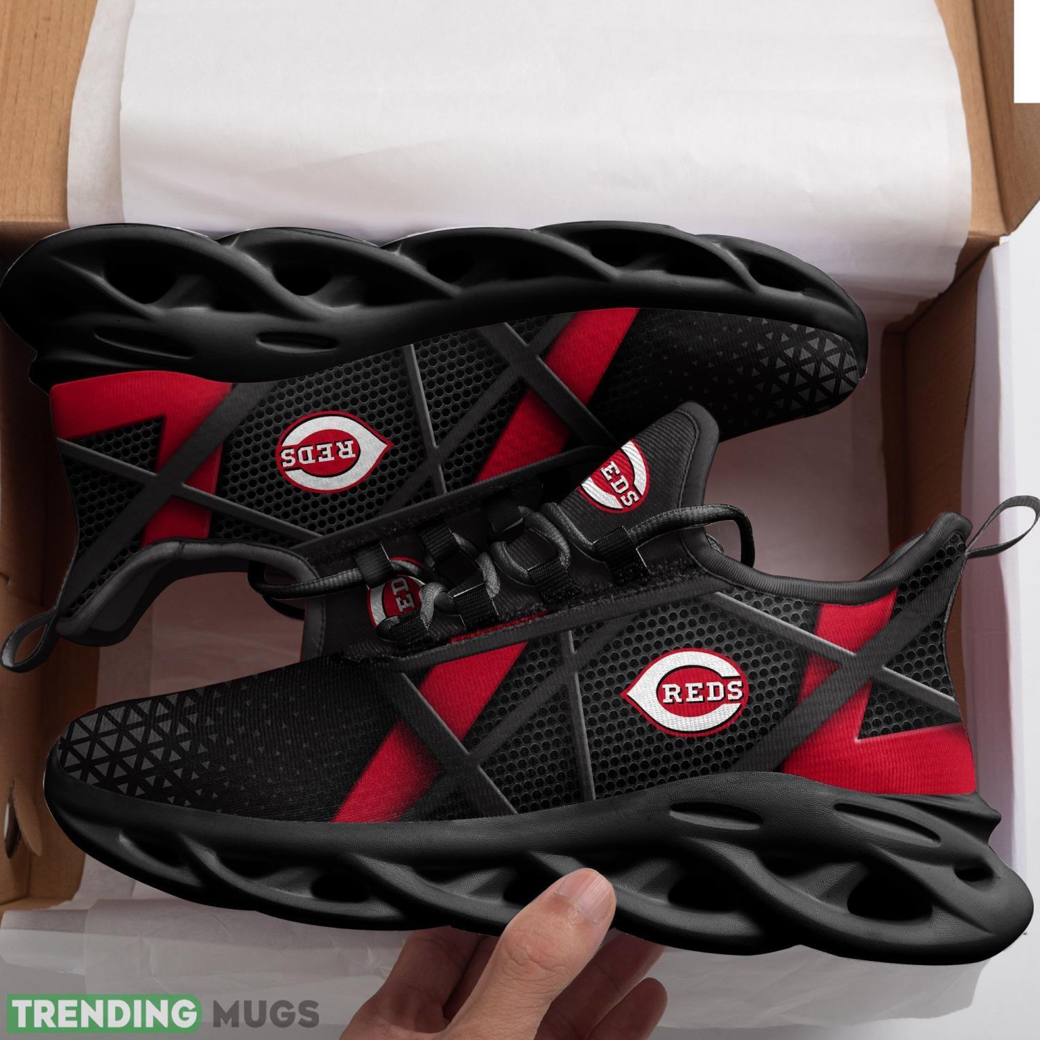 Cincinnati Reds Max Soul Sneakers Comfortable Men Women Shoes Max Soul Cincinnati Reds Max Soul Sneakers Comfortable Men Women Shoes Max Soul