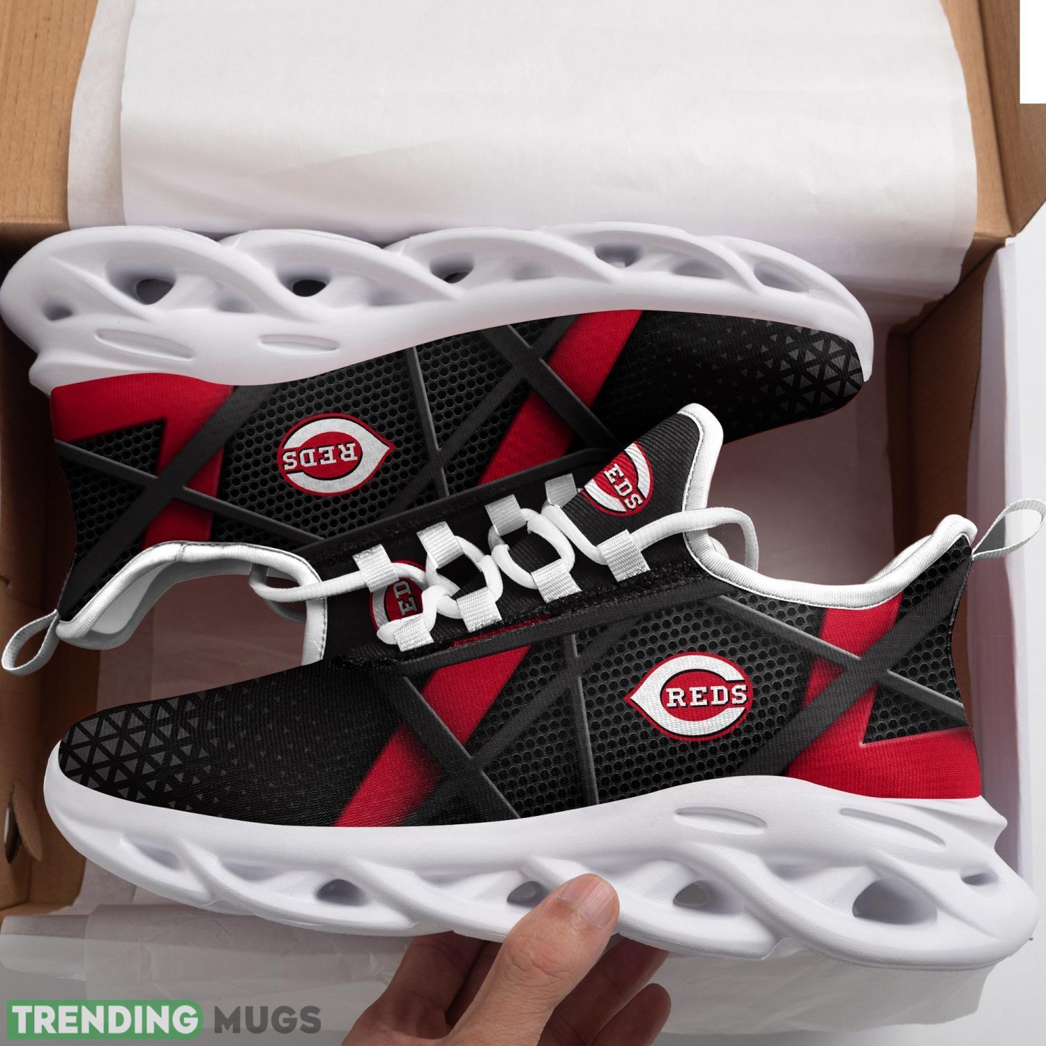 Cincinnati Reds Max Soul Sneakers Comfortable Men Women Shoes Max Soul Cincinnati Reds Max Soul Sneakers Comfortable Men Women Shoes Max Soul