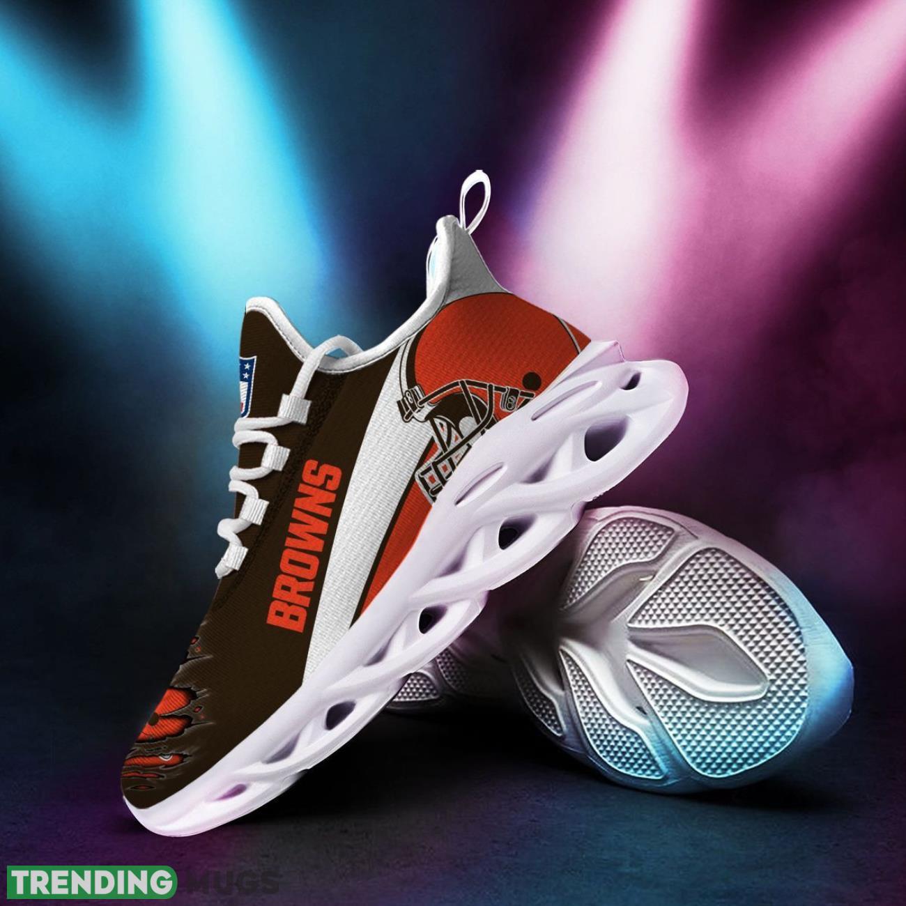 Cleveland Browns 3D Max Soul Sneakers Running Sports Max Soul Cleveland Browns 3D Max Soul Sneakers Running Sports Max Soul
