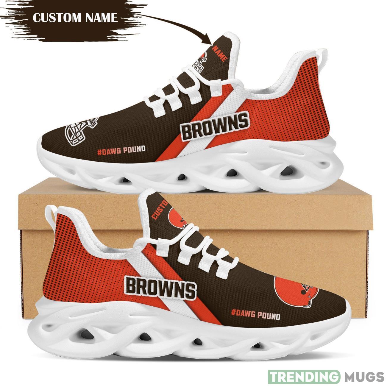 Cleveland Browns Custom Personalized Max Soul Sneakers Running Full Printed Sports Running Shoes Max Soul Cleveland Browns Custom Personalized Max Soul Sneakers Running Full Printed Sports Running Shoes Max Soul