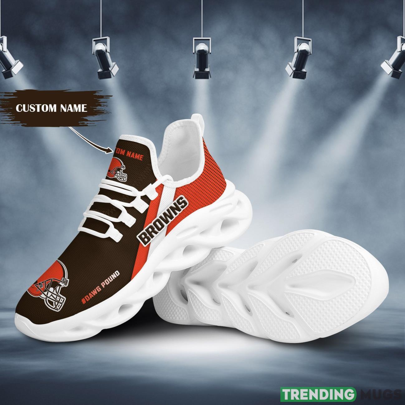 Cleveland Browns Custom Personalized Max Soul Sneakers Running Full Printed Sports Running Shoes Max Soul Cleveland Browns Custom Personalized Max Soul Sneakers Running Full Printed Sports Running Shoes Max Soul