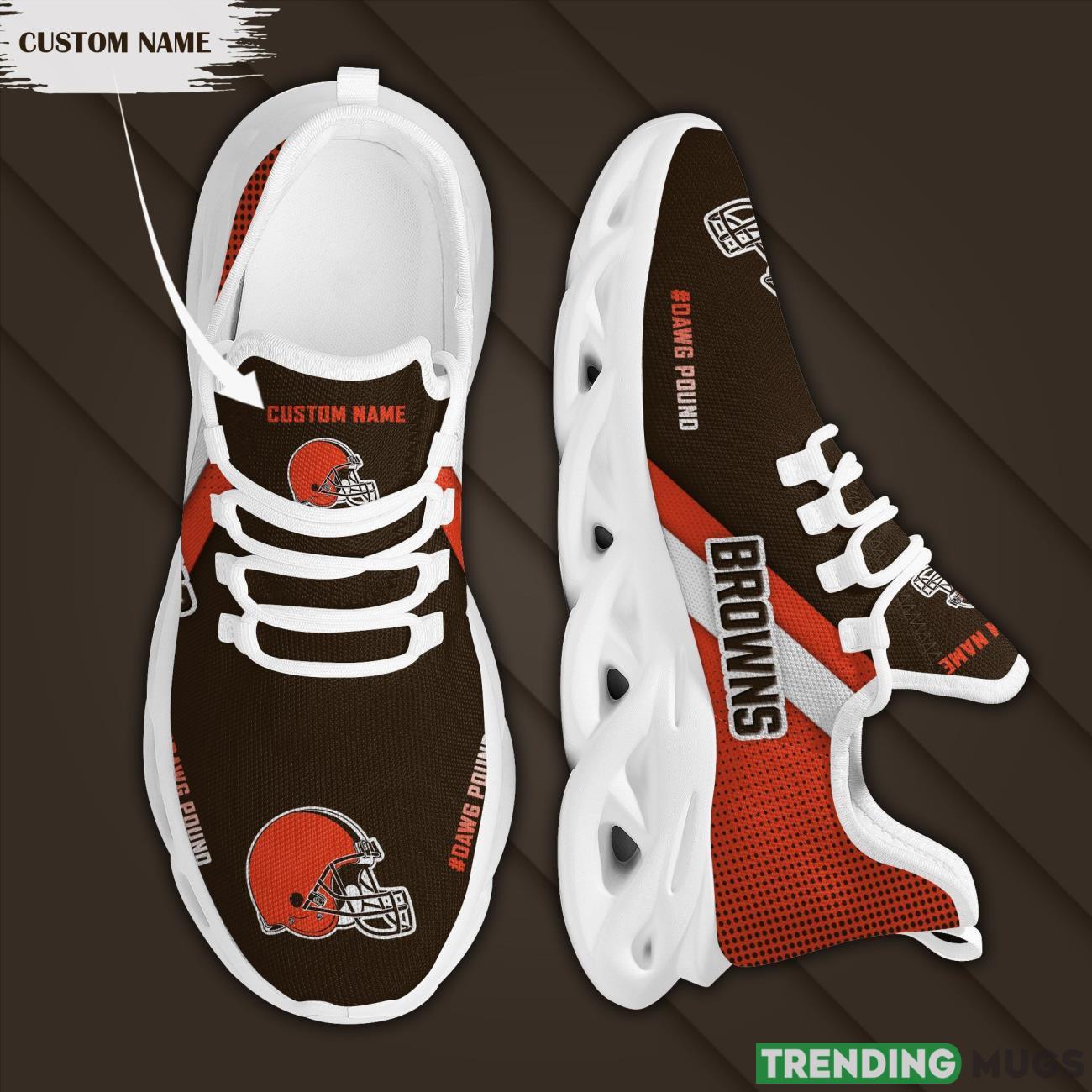 Cleveland Browns Custom Personalized Max Soul Sneakers Running Full Printed Sports Running Shoes Max Soul Cleveland Browns Custom Personalized Max Soul Sneakers Running Full Printed Sports Running Shoes Max Soul