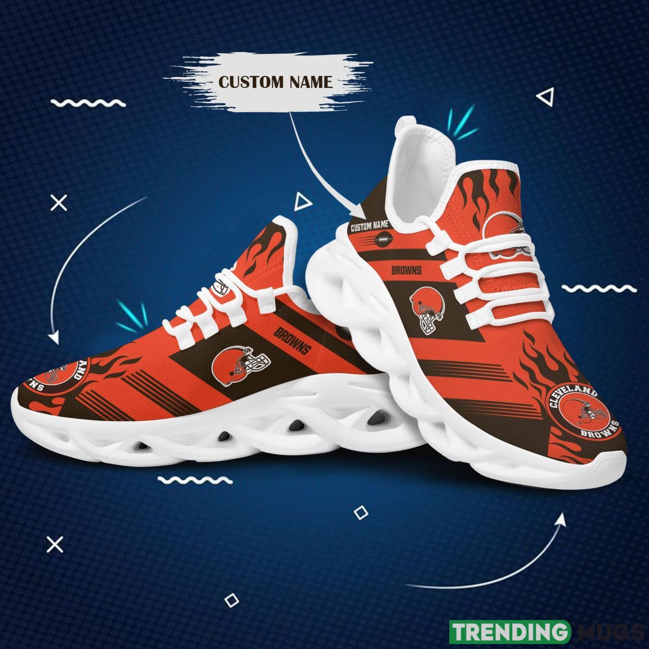 Cleveland Browns Custom Personalized Max Soul Sneakers Running Sports Shoes Max Soul Cleveland Browns Custom Personalized Max Soul Sneakers Running Sports Shoes Max Soul