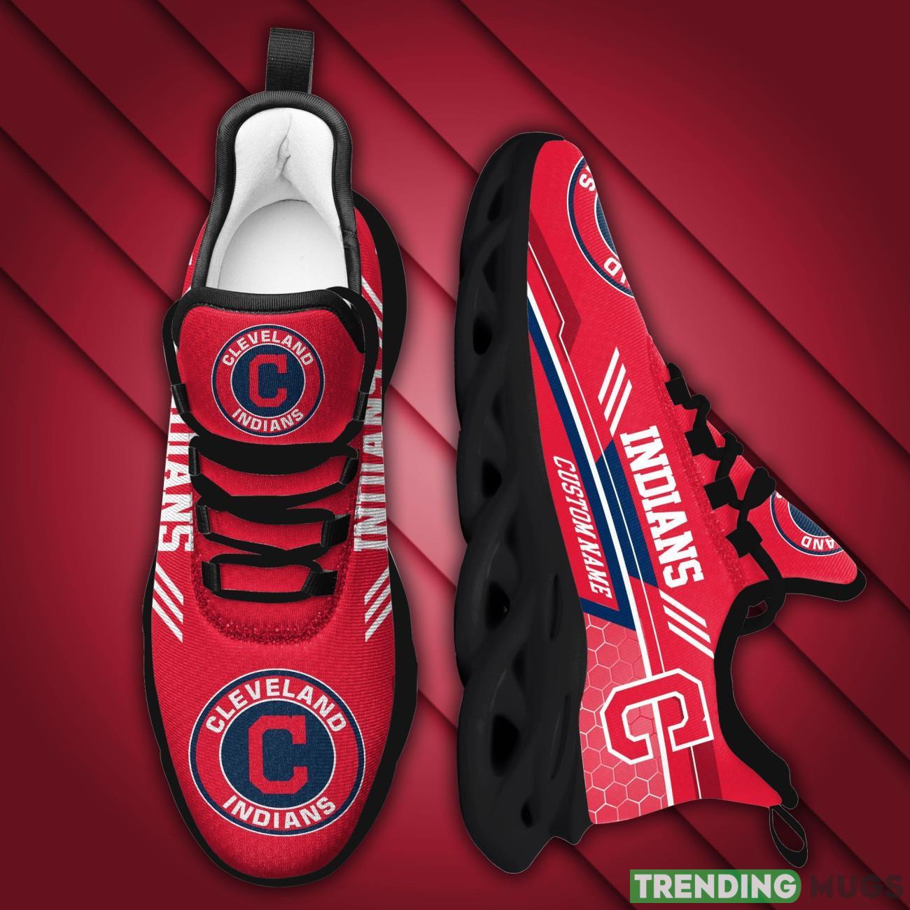 Cleveland Indians Custom Personalized Max Soul Sneakers Running Sports Shoes Max Soul Cleveland Indians Custom Personalized Max Soul Sneakers Running Sports Shoes Max Soul