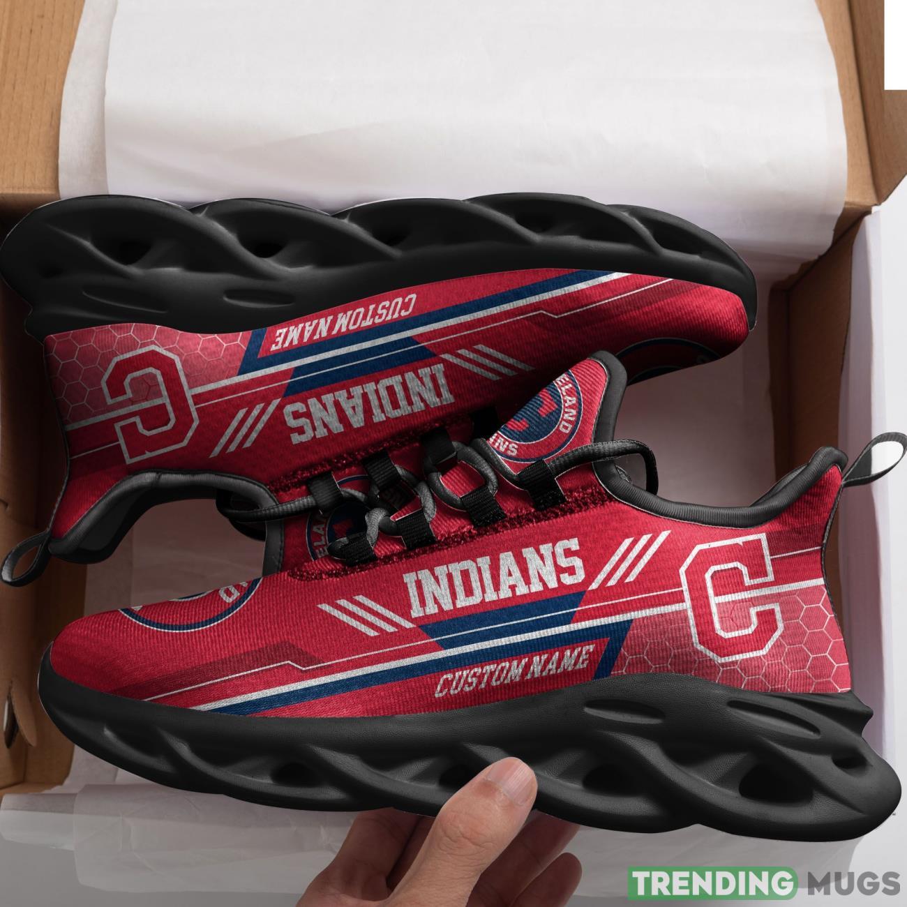 Cleveland Indians Custom Personalized Max Soul Sneakers Running Sports Shoes Max Soul Cleveland Indians Custom Personalized Max Soul Sneakers Running Sports Shoes Max Soul