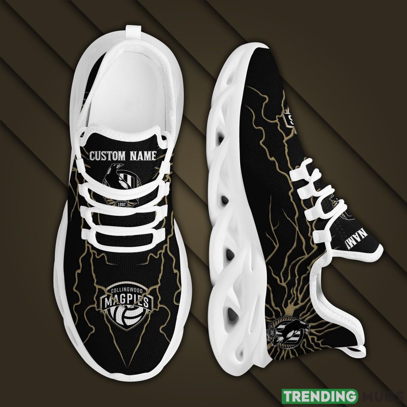 Collingwood Magpies Custom Name Stylish Graffiti Personality Max Soul Shoes AFL For Men Women Max Soul Collingwood Magpies Custom Name Stylish Graffiti Personality Max Soul Shoes AFL For Men Women Max Soul