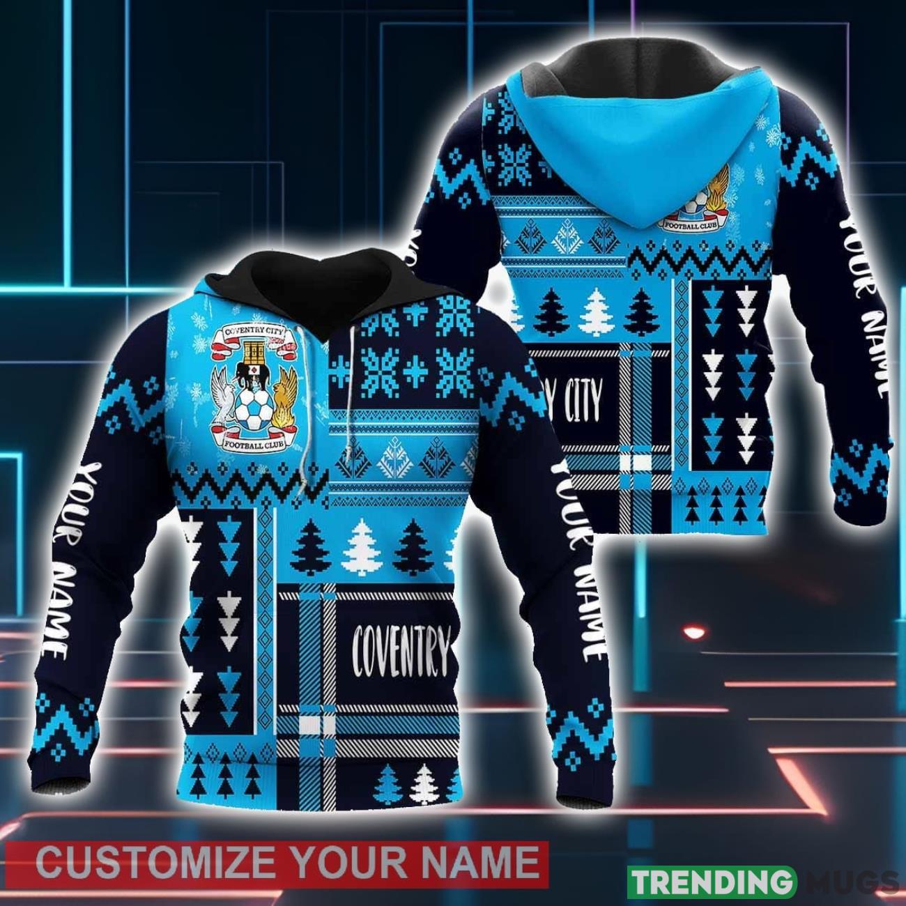 Coventry City 3D Hoodie Winter Gift For Men For Women Personalized Name 3D Hoodies Coventry City 3D Hoodie Winter Gift For Men For Women Personalized Name 3D Hoodies