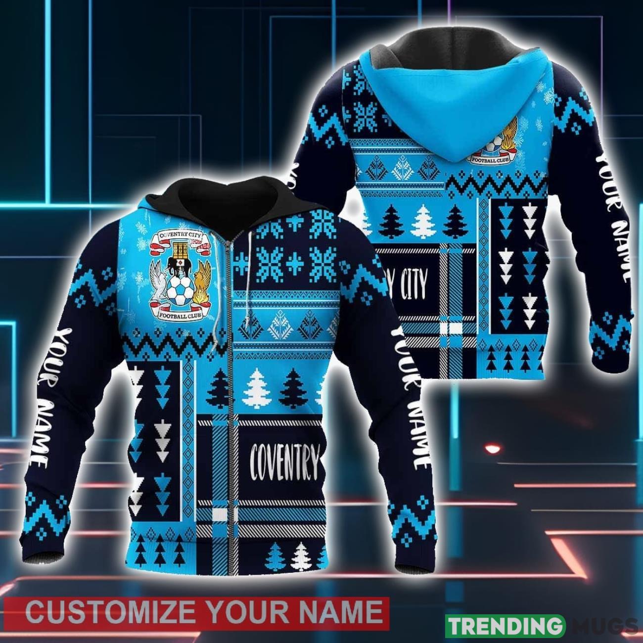 Coventry City 3D Hoodie Winter Gift For Men For Women Personalized Name Product Photo 1 Coventry City 3D Hoodie Winter Gift For Men For Women Personalized Name Product Photo 1