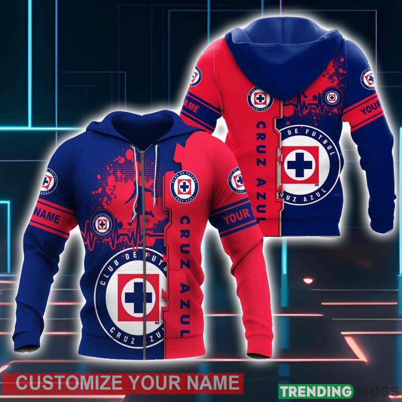 Cruz Azul 3D Hoodie Winter Gift For Men For Women Personalized Name Product Photo 1 Cruz Azul 3D Hoodie Winter Gift For Men For Women Personalized Name Product Photo 1