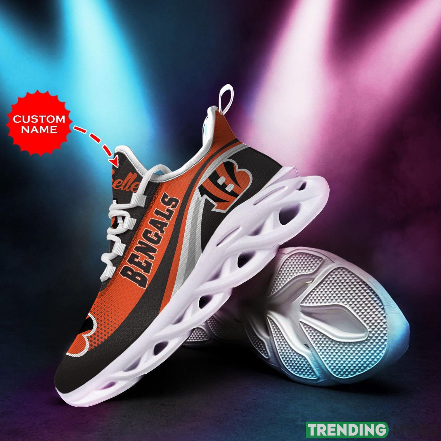 Custom Name Cincinnati Bengals Custom Personalized Max Soul Sneakers Running Sports Shoes For Men Women Max Soul Custom Name Cincinnati Bengals Custom Personalized Max Soul Sneakers Running Sports Shoes For Men Women Max Soul