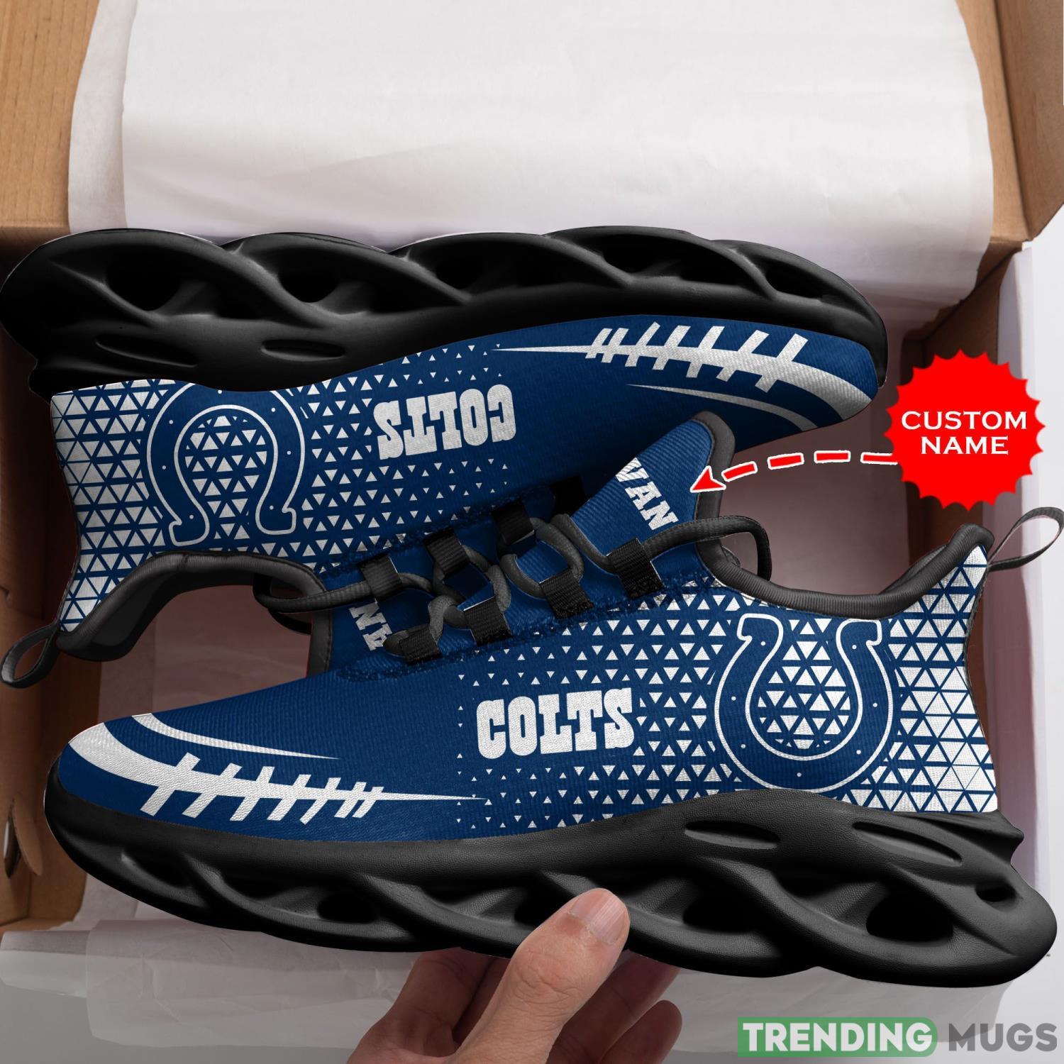 Custom Name Indianapolis Colts Custom Personalized Max Soul Sneakers Running Sports Shoes For Men Women Max Soul Custom Name Indianapolis Colts Custom Personalized Max Soul Sneakers Running Sports Shoes For Men Women Max Soul