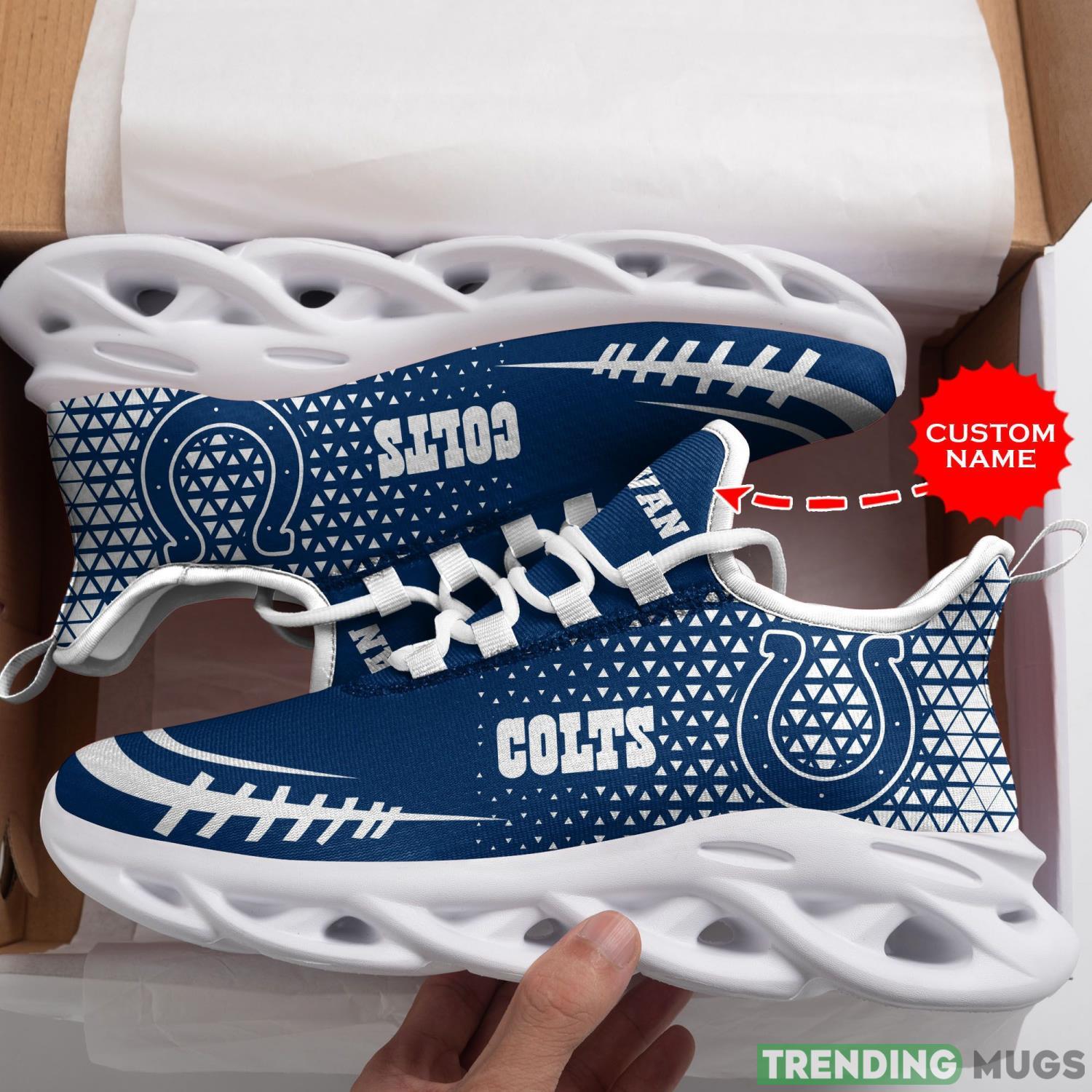 Custom Name Indianapolis Colts Custom Personalized Max Soul Sneakers Running Sports Shoes For Men Women Max Soul Custom Name Indianapolis Colts Custom Personalized Max Soul Sneakers Running Sports Shoes For Men Women Max Soul