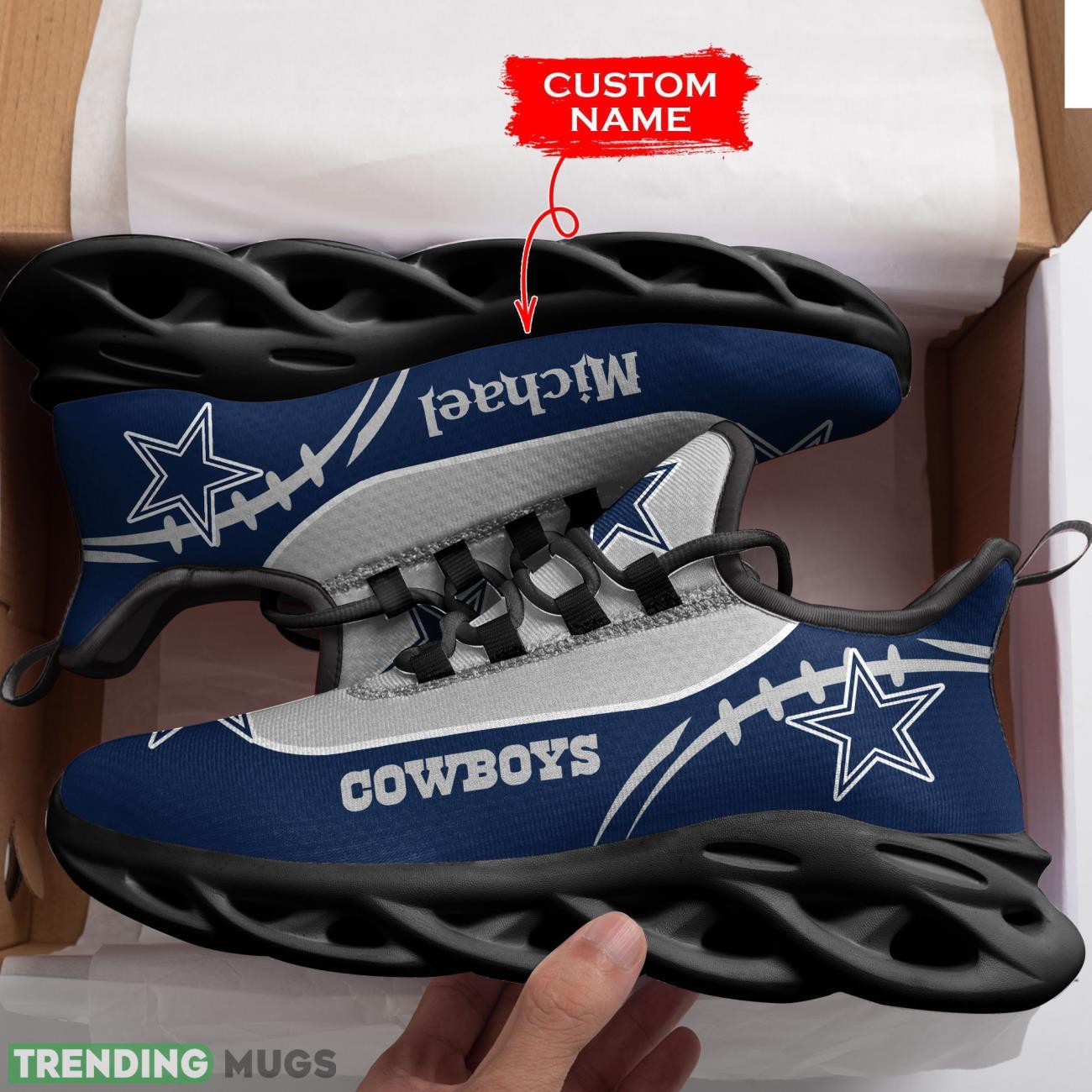 Dallas Cowboys Custom Name Personalized Max Soul Sneakers Running Sports Shoes For Men Women Max Soul Dallas Cowboys Custom Name Personalized Max Soul Sneakers Running Sports Shoes For Men Women Max Soul