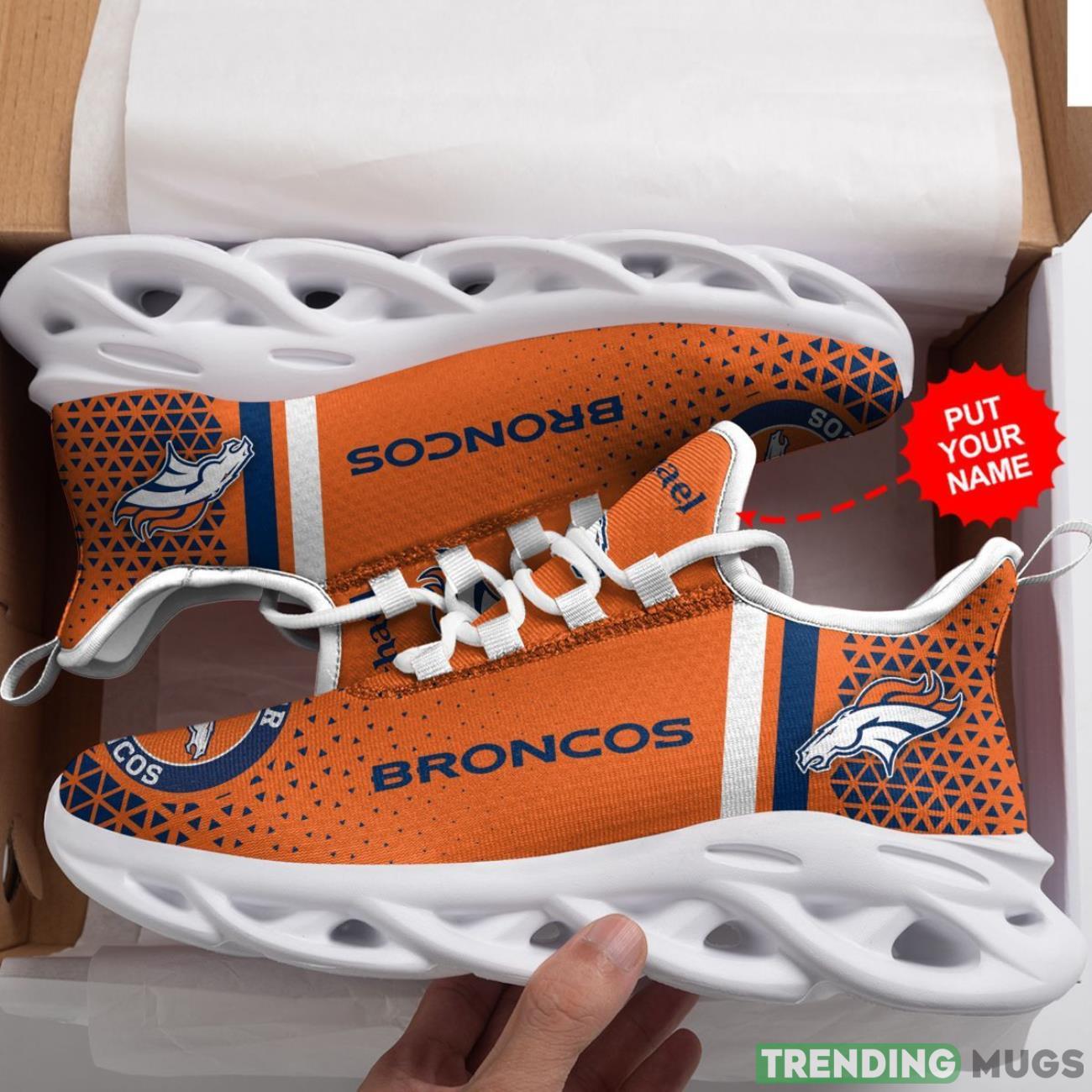 Denver Broncos Custom Name Personalized Max Soul Sneakers Running Full Printed Sports Running Shoes Max Soul Denver Broncos Custom Name Personalized Max Soul Sneakers Running Full Printed Sports Running Shoes Max Soul