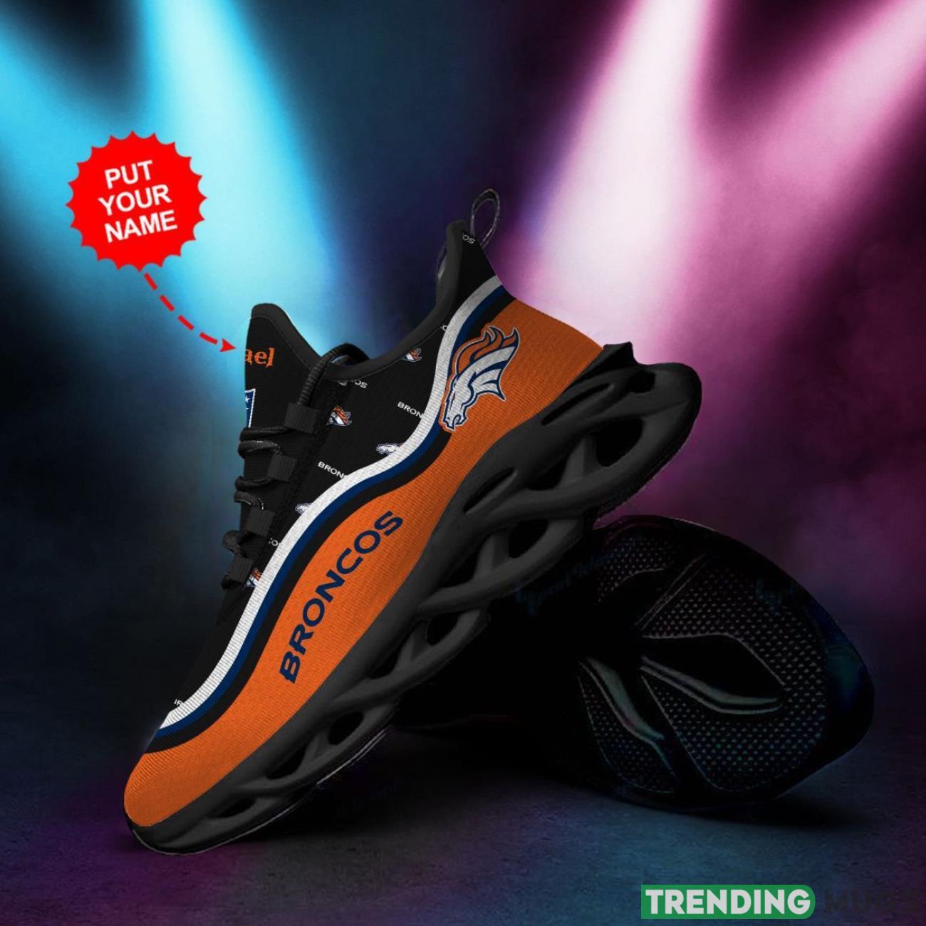 Denver Broncos Custom Personalized Max Soul Sneakers Running Full Printed Sports Running Shoes Max Soul Denver Broncos Custom Personalized Max Soul Sneakers Running Full Printed Sports Running Shoes Max Soul