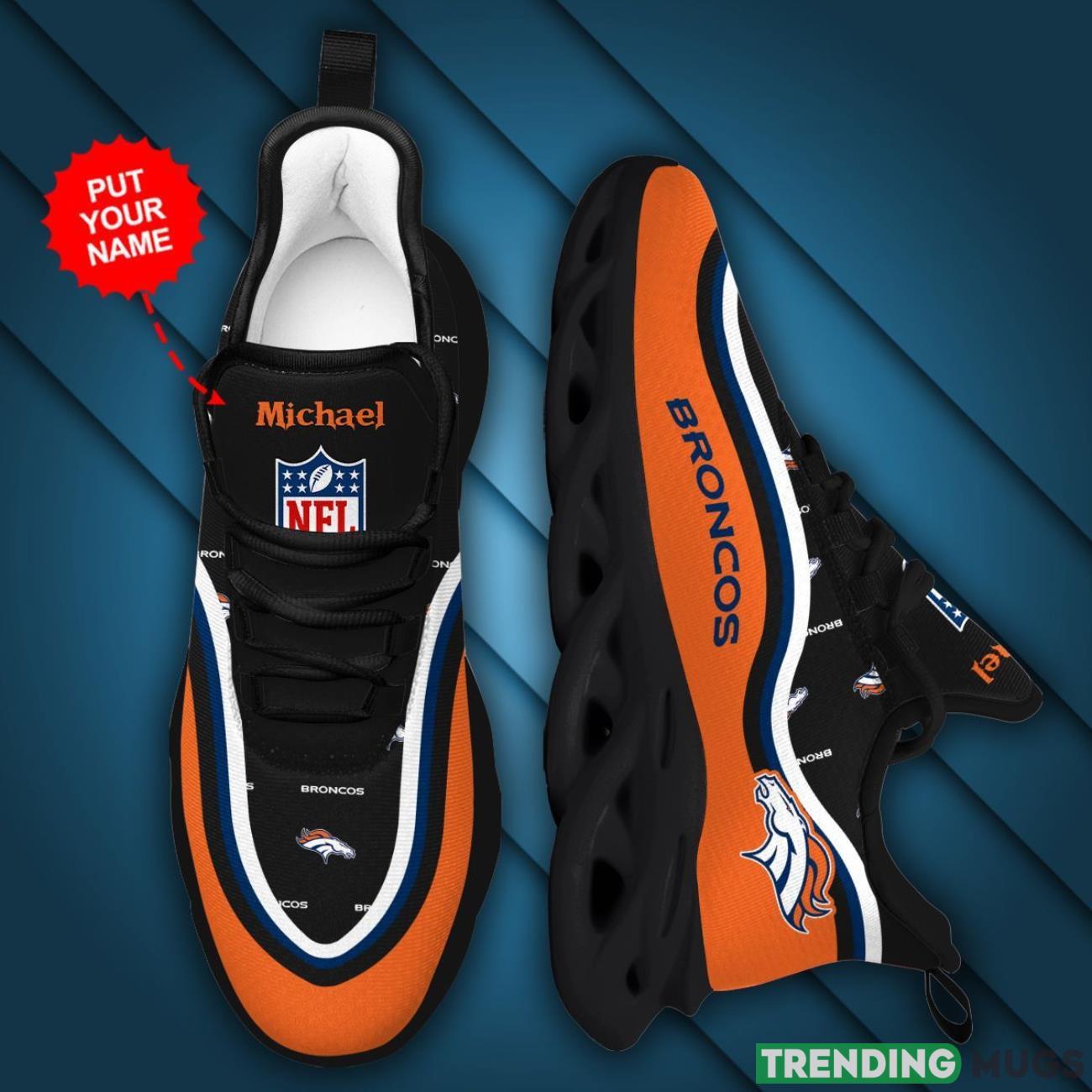 Denver Broncos Custom Personalized Max Soul Sneakers Running Full Printed Sports Running Shoes Max Soul Denver Broncos Custom Personalized Max Soul Sneakers Running Full Printed Sports Running Shoes Max Soul