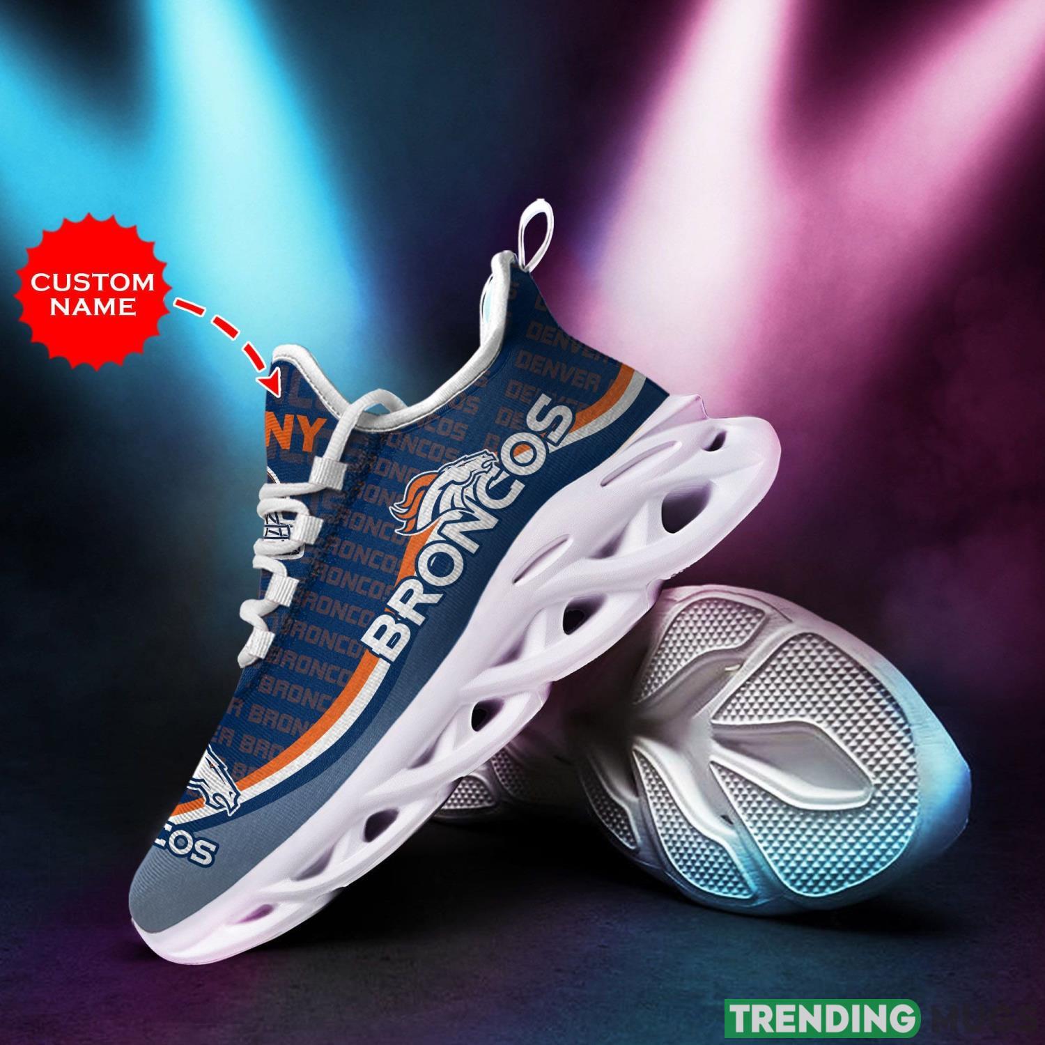 Denver Broncos Custom Personalized Max Soul Sneakers Running Sports Shoes For Men Women Max Soul Denver Broncos Custom Personalized Max Soul Sneakers Running Sports Shoes For Men Women Max Soul