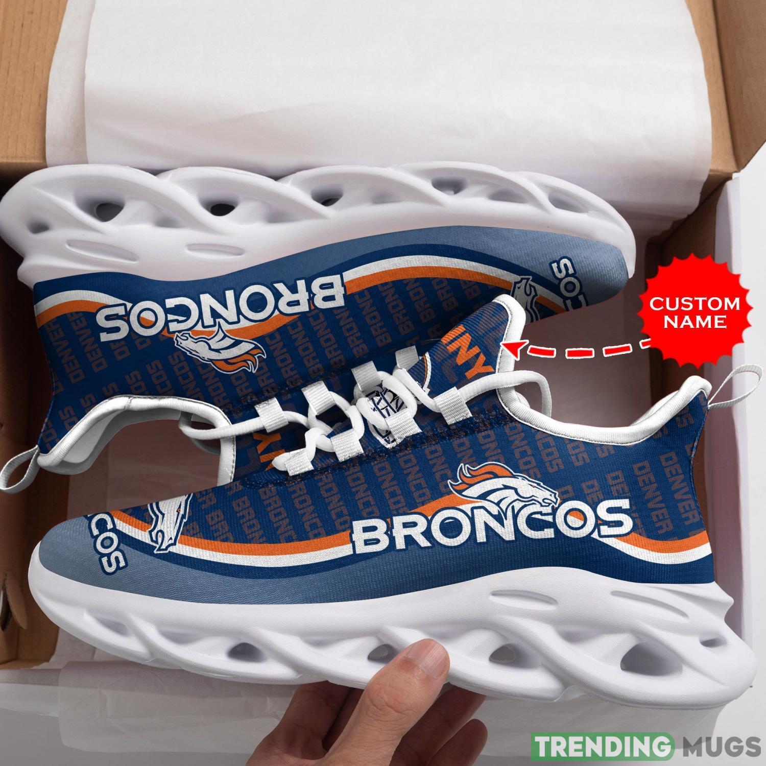 Denver Broncos Custom Personalized Max Soul Sneakers Running Sports Shoes For Men Women Max Soul Denver Broncos Custom Personalized Max Soul Sneakers Running Sports Shoes For Men Women Max Soul