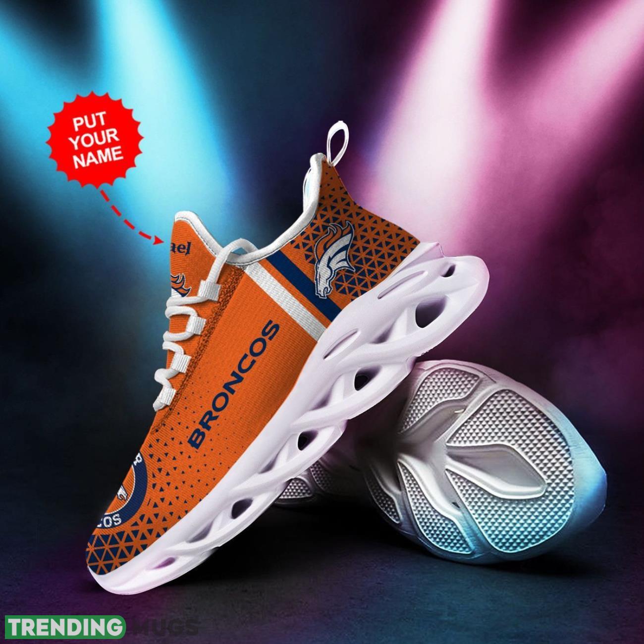 Denver Broncos Personalized Name 3D Max Soul Sneakers Running Sports Max Soul Denver Broncos Personalized Name 3D Max Soul Sneakers Running Sports Max Soul