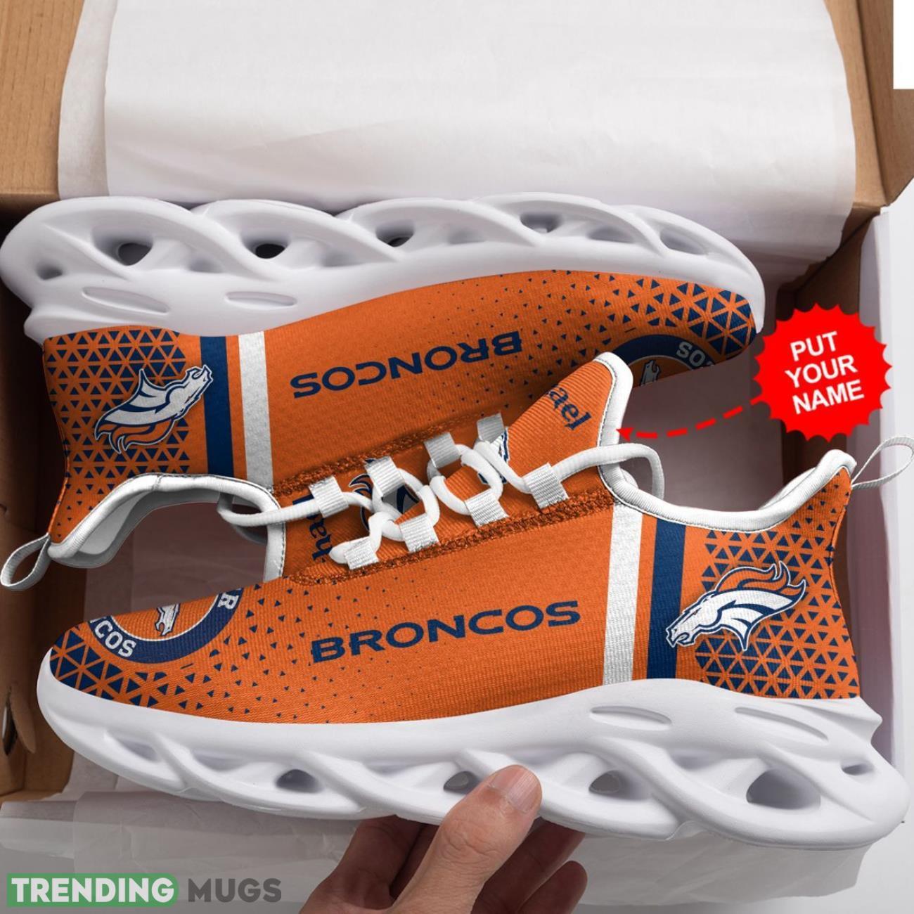 Denver Broncos Personalized Name 3D Max Soul Sneakers Running Sports Max Soul Denver Broncos Personalized Name 3D Max Soul Sneakers Running Sports Max Soul