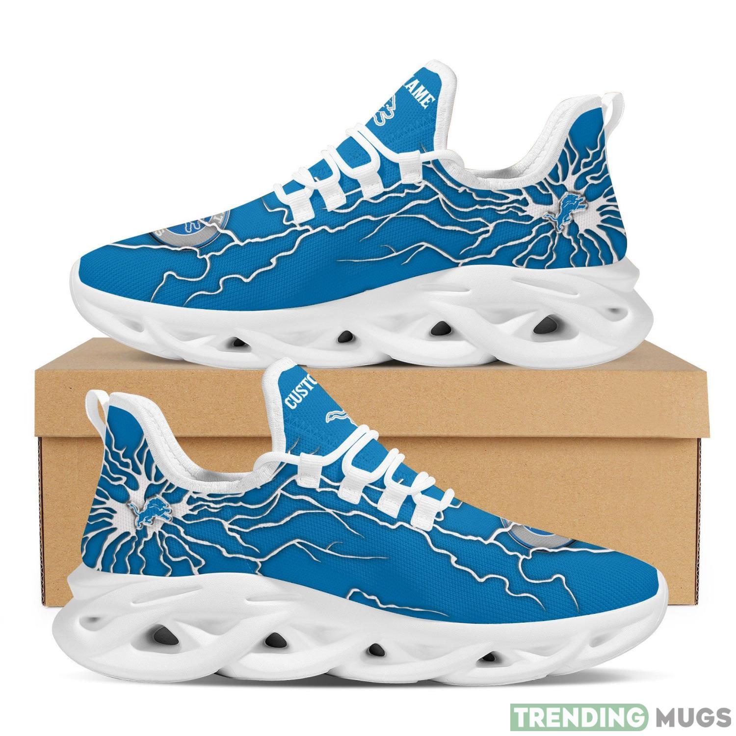 Detroit Lions Custom Name Stylish Graffiti Personality Max Soul Shoes For Men Women Max Soul Detroit Lions Custom Name Stylish Graffiti Personality Max Soul Shoes For Men Women Max Soul