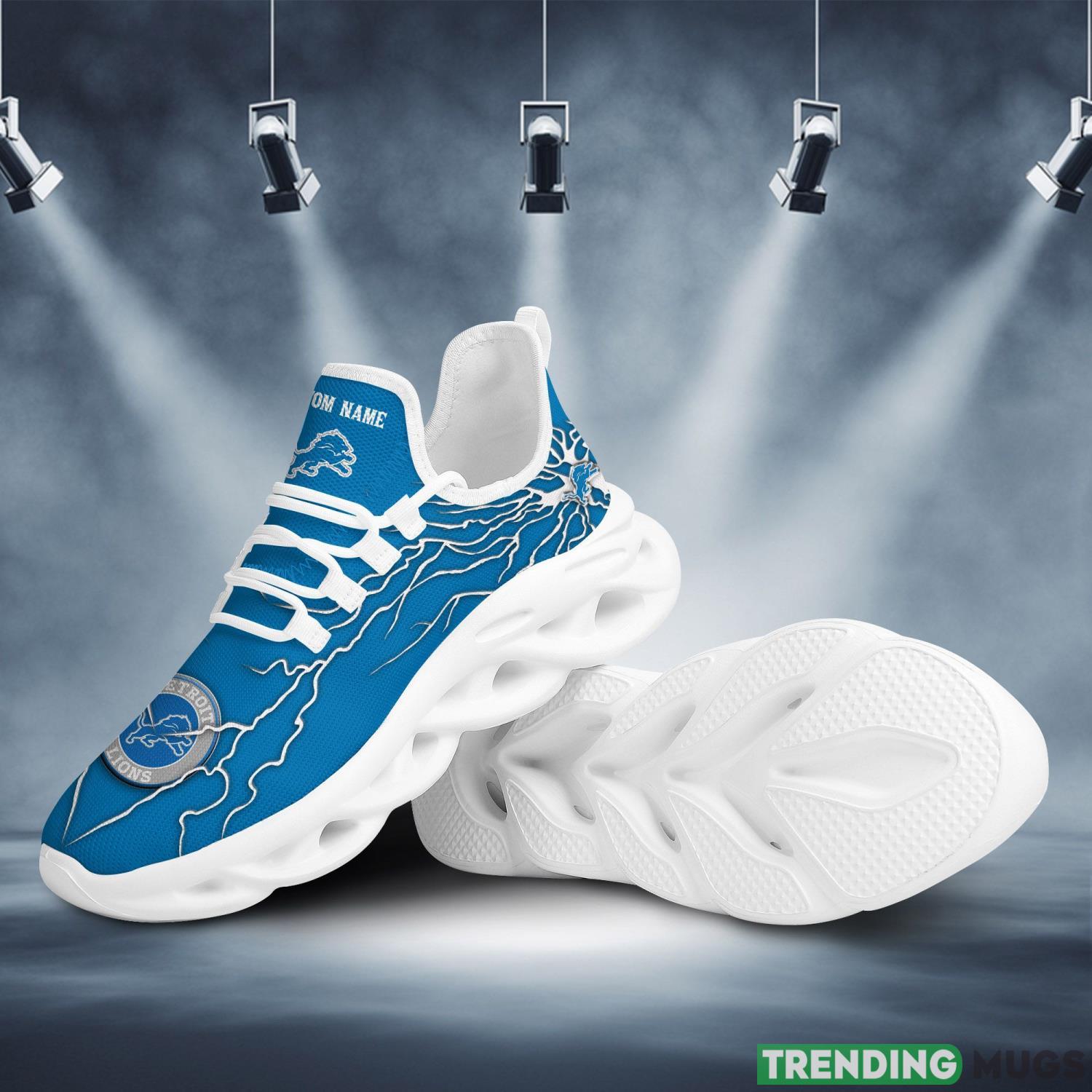 Detroit Lions Custom Name Stylish Graffiti Personality Max Soul Shoes For Men Women Max Soul Detroit Lions Custom Name Stylish Graffiti Personality Max Soul Shoes For Men Women Max Soul