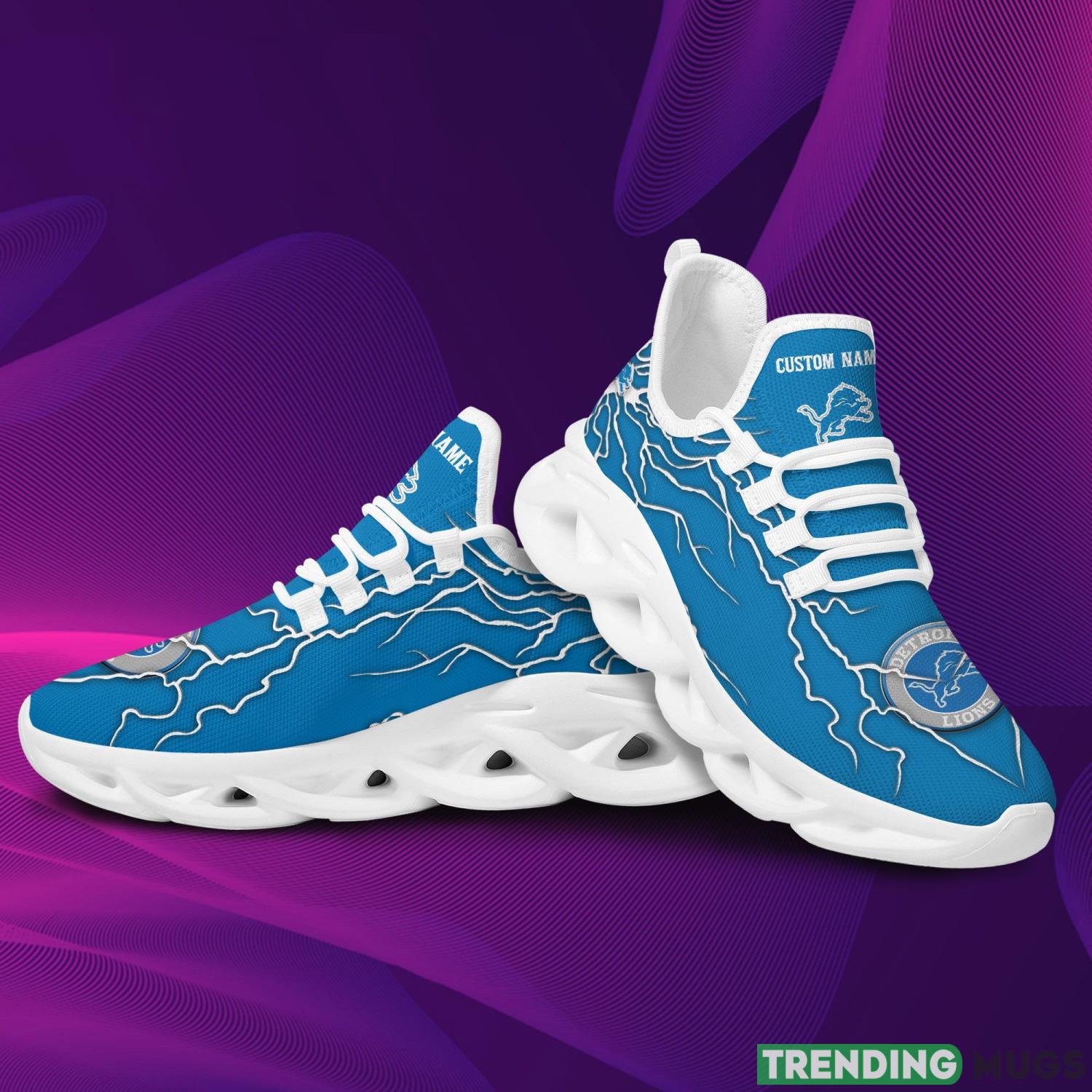 Detroit Lions Custom Name Stylish Graffiti Personality Max Soul Shoes For Men Women Max Soul Detroit Lions Custom Name Stylish Graffiti Personality Max Soul Shoes For Men Women Max Soul