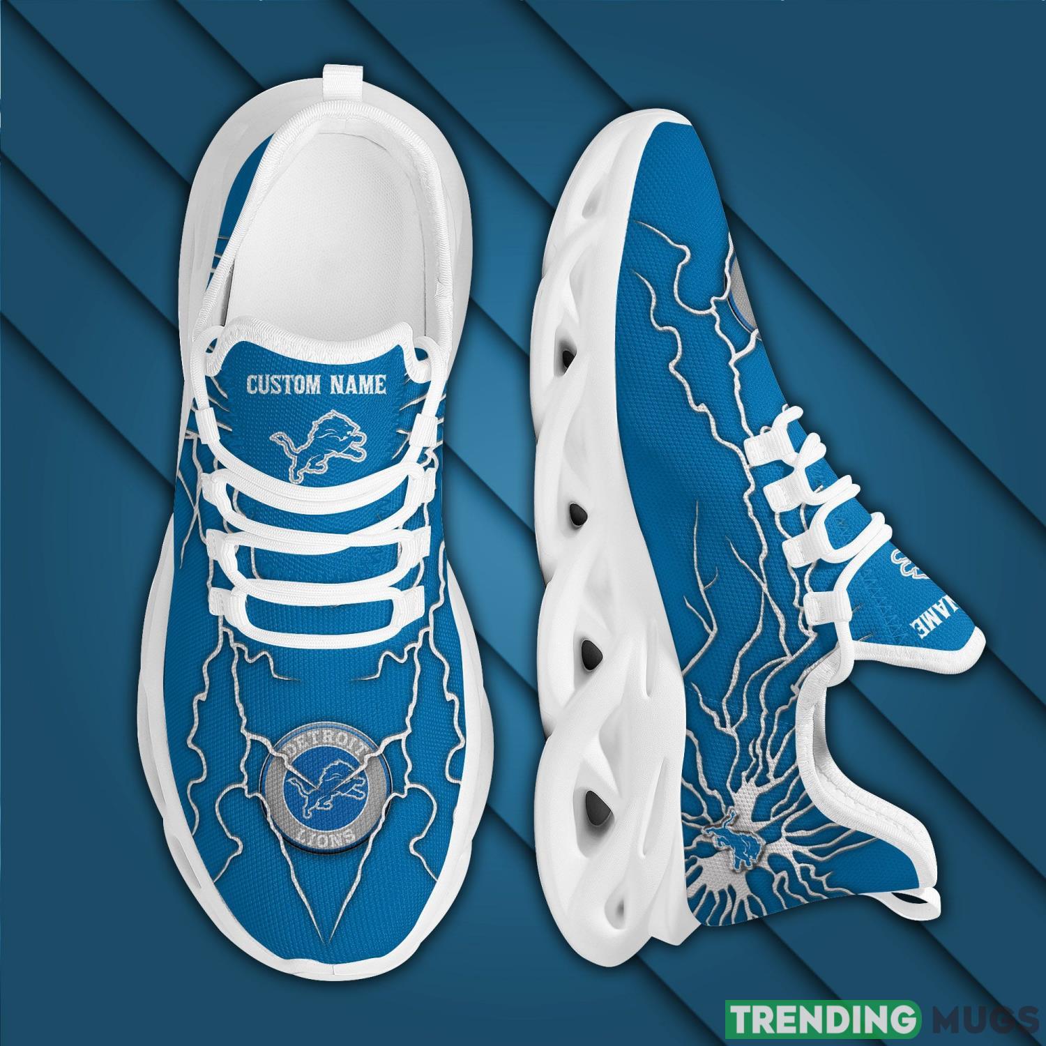 Detroit Lions Custom Name Stylish Graffiti Personality Max Soul Shoes For Men Women Max Soul Detroit Lions Custom Name Stylish Graffiti Personality Max Soul Shoes For Men Women Max Soul