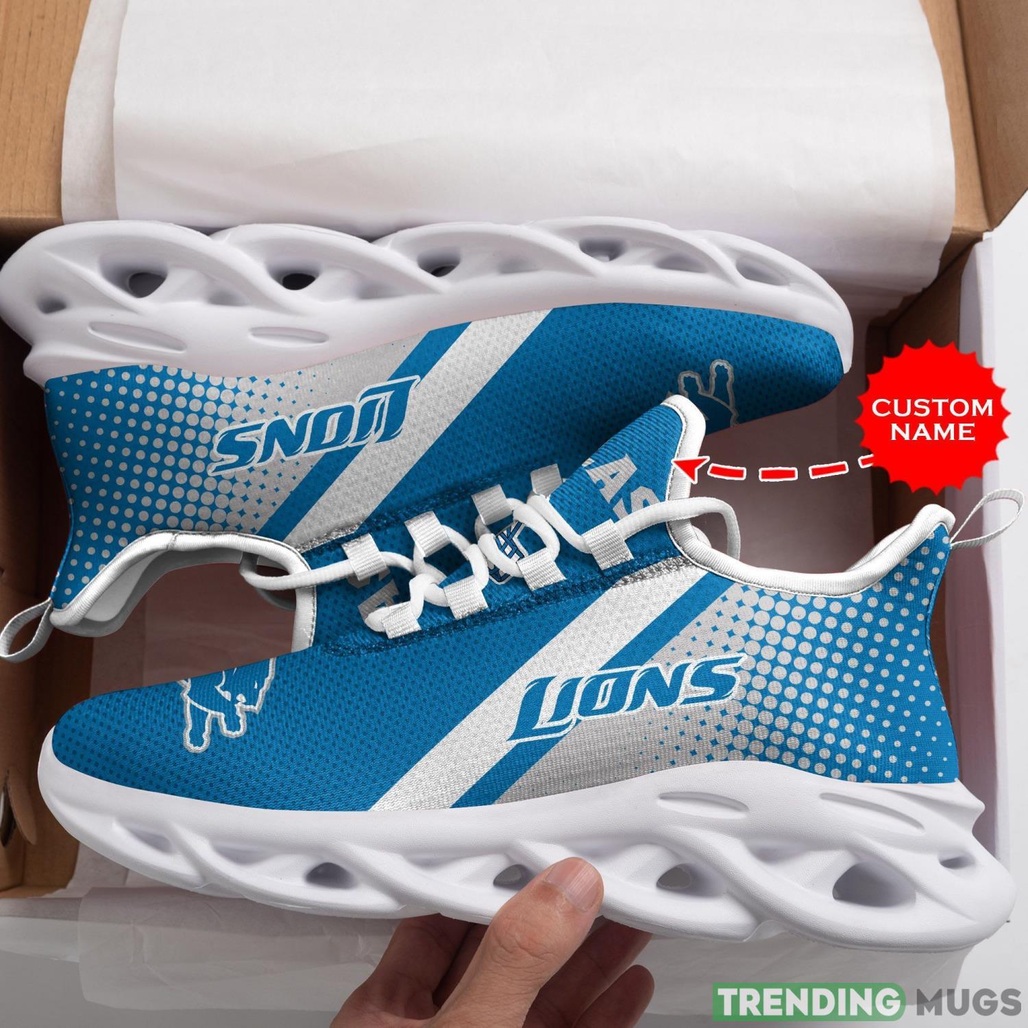 Detroit Lions Custom Personalized Max Soul Sneakers Running Sports Shoes For Men Women Max Soul Detroit Lions Custom Personalized Max Soul Sneakers Running Sports Shoes For Men Women Max Soul