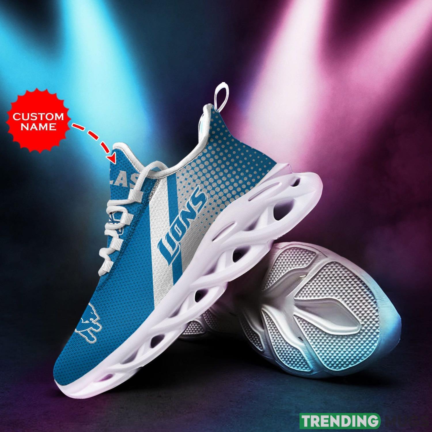 Detroit Lions Custom Personalized Max Soul Sneakers Running Sports Shoes For Men Women Max Soul Detroit Lions Custom Personalized Max Soul Sneakers Running Sports Shoes For Men Women Max Soul