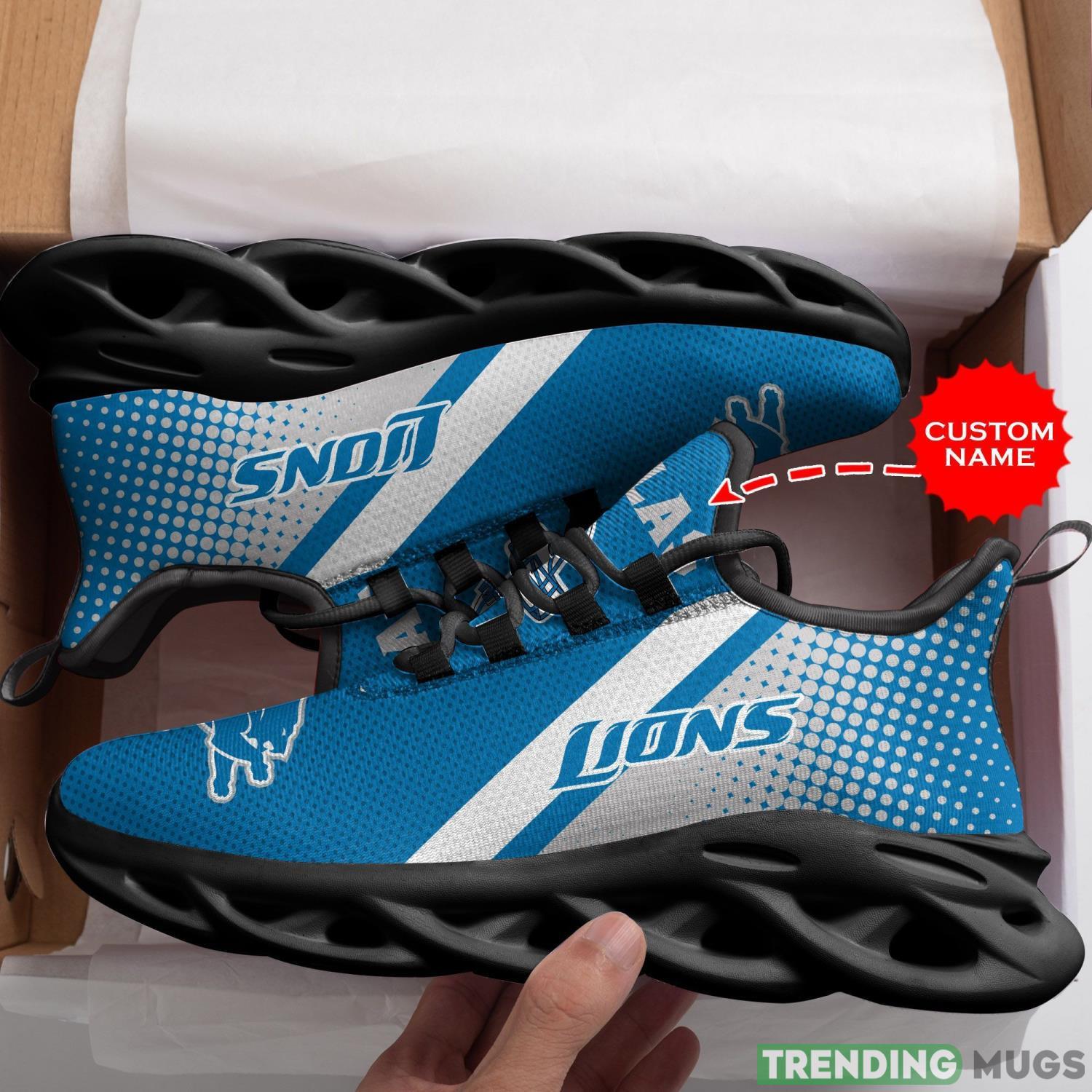 Detroit Lions Custom Personalized Max Soul Sneakers Running Sports Shoes For Men Women Max Soul Detroit Lions Custom Personalized Max Soul Sneakers Running Sports Shoes For Men Women Max Soul