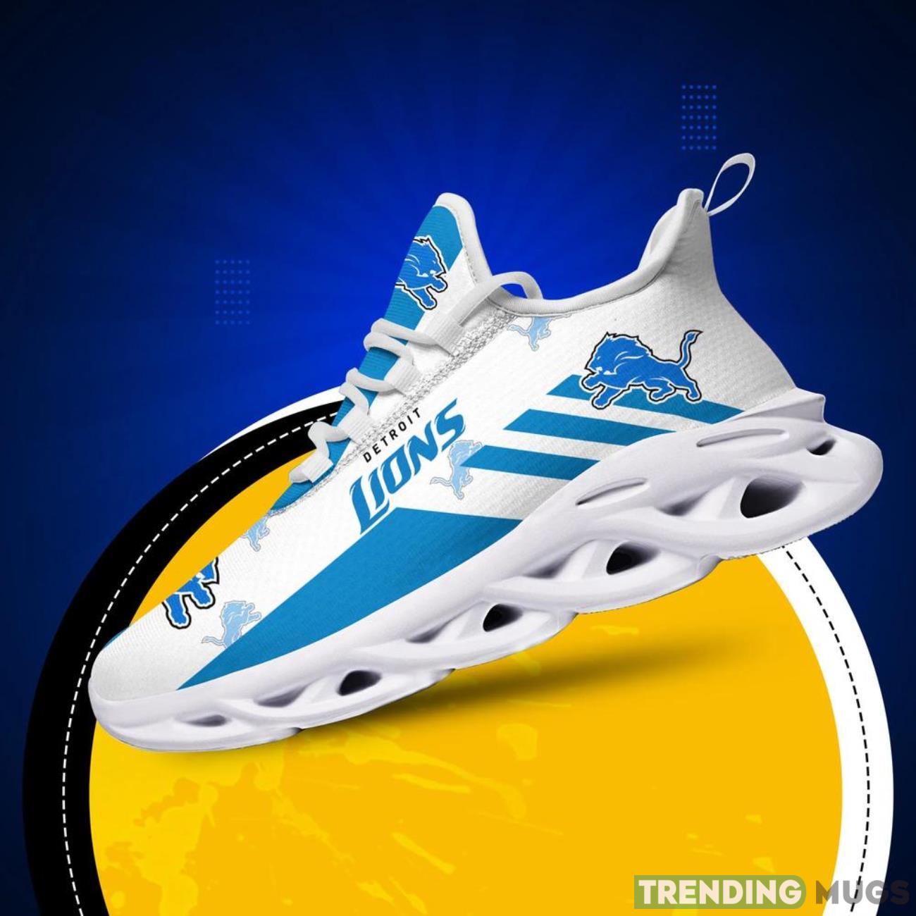 Detroit Lions NFL Max Soul Shoes Sneakers Personalized Name Gifts For Football Fans Max Soul Detroit Lions NFL Max Soul Shoes Sneakers Personalized Name Gifts For Football Fans Max Soul